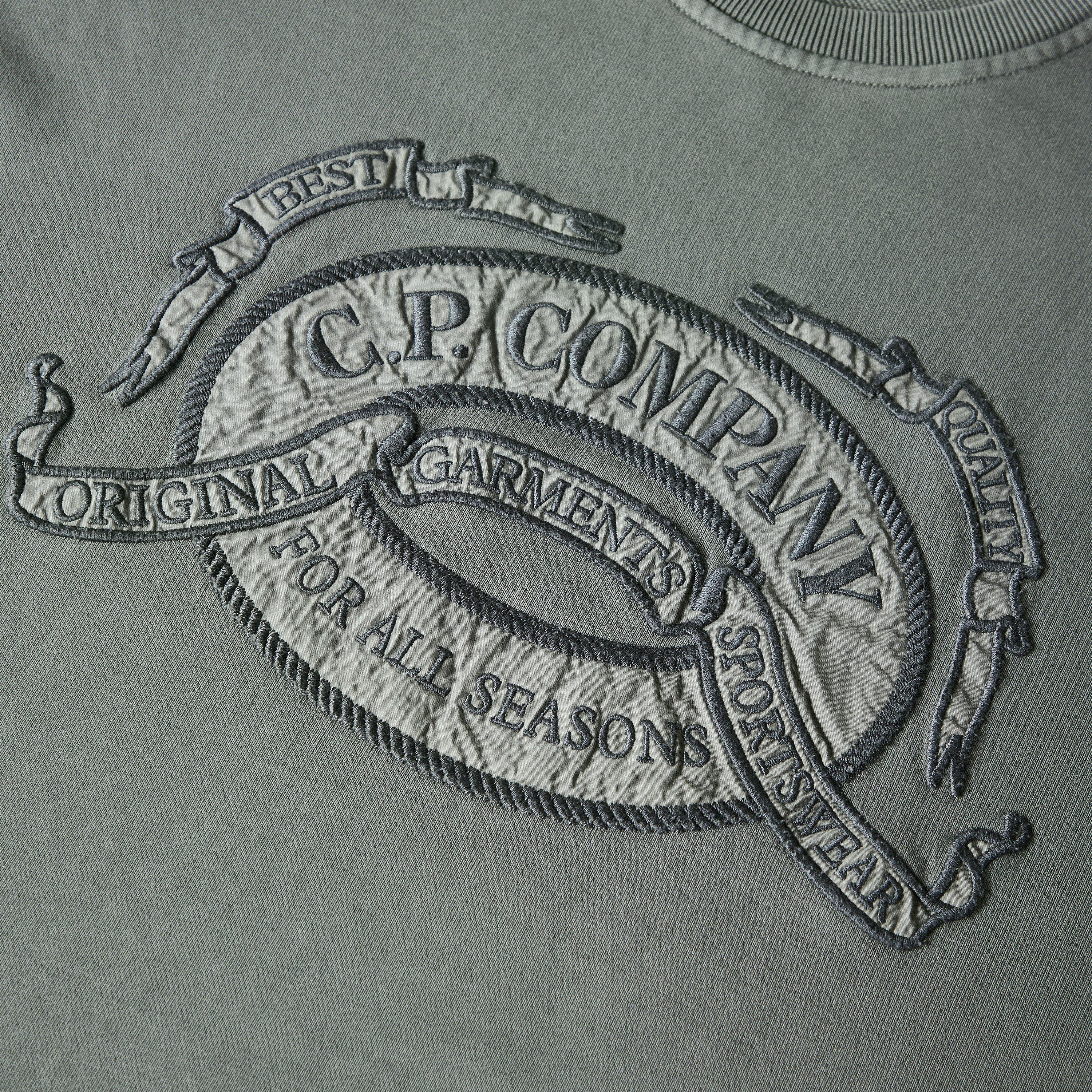 Gunmetal 921 - CP Company - CP Logo Crew Sweat Sn64 - 3