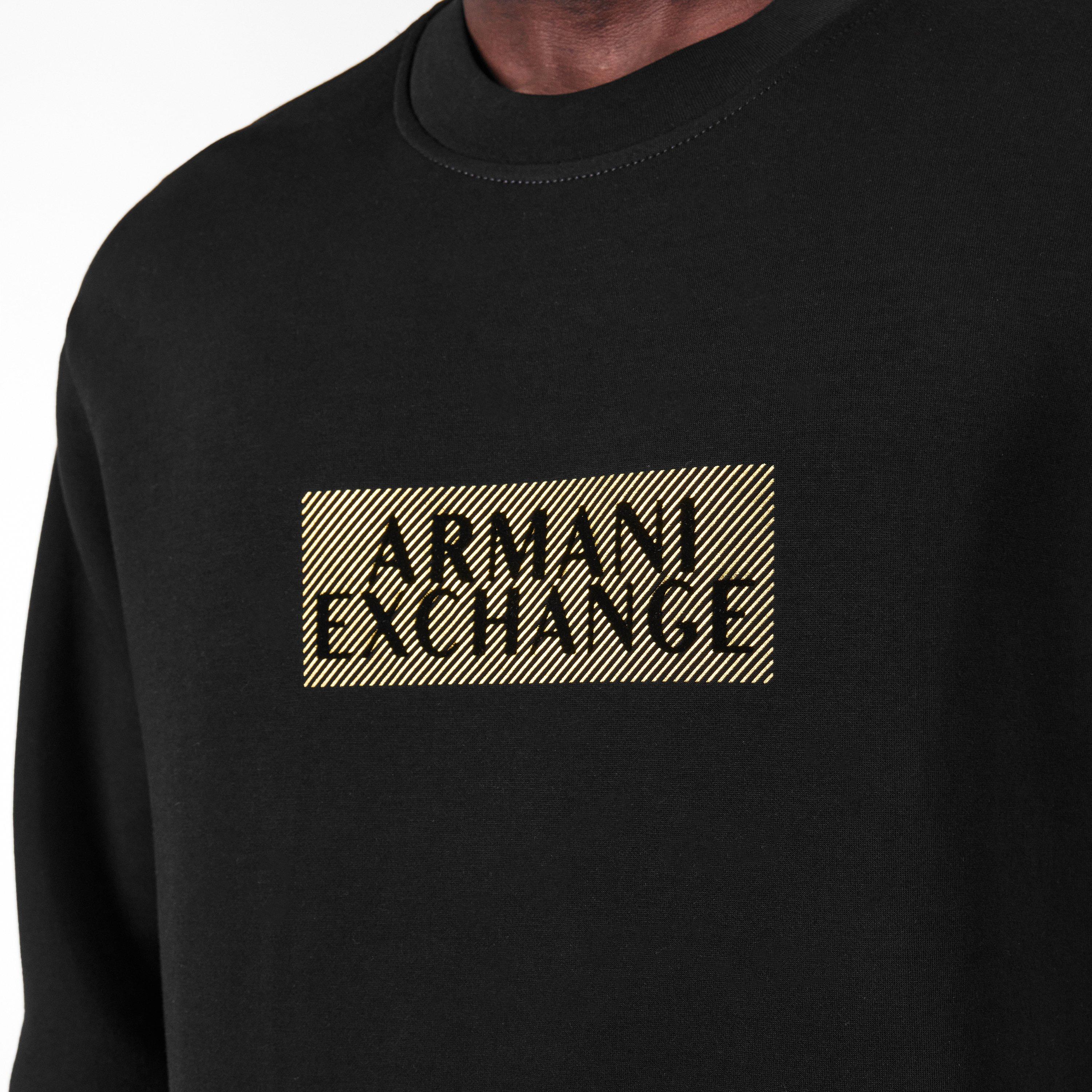 Blk/Gold MC237 - Armani Exchange - Men's Crew Sweatshirt - 5