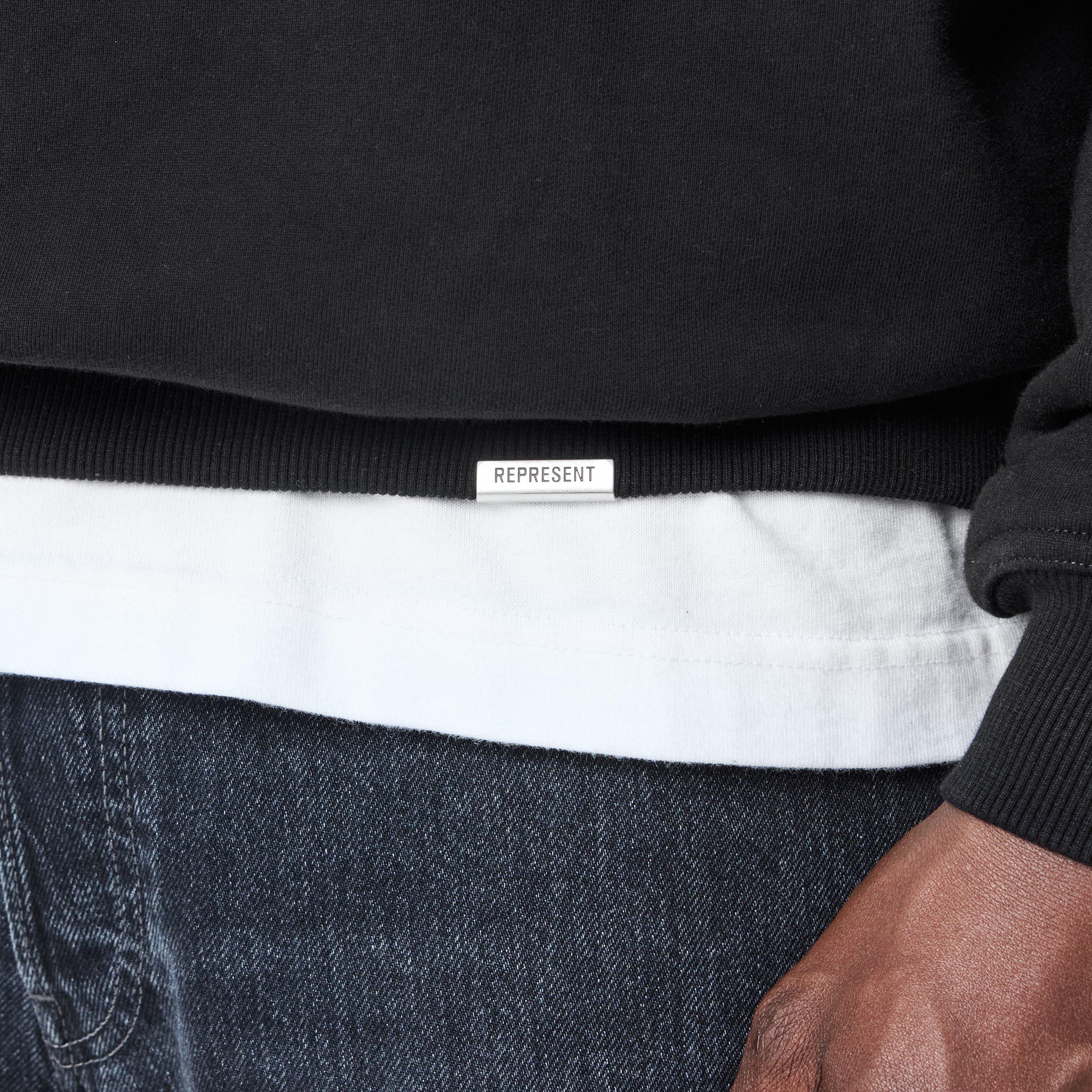 Black - Represent - Men's OC Script Heavyweight Jersey Cotton Sweatshirt - 5