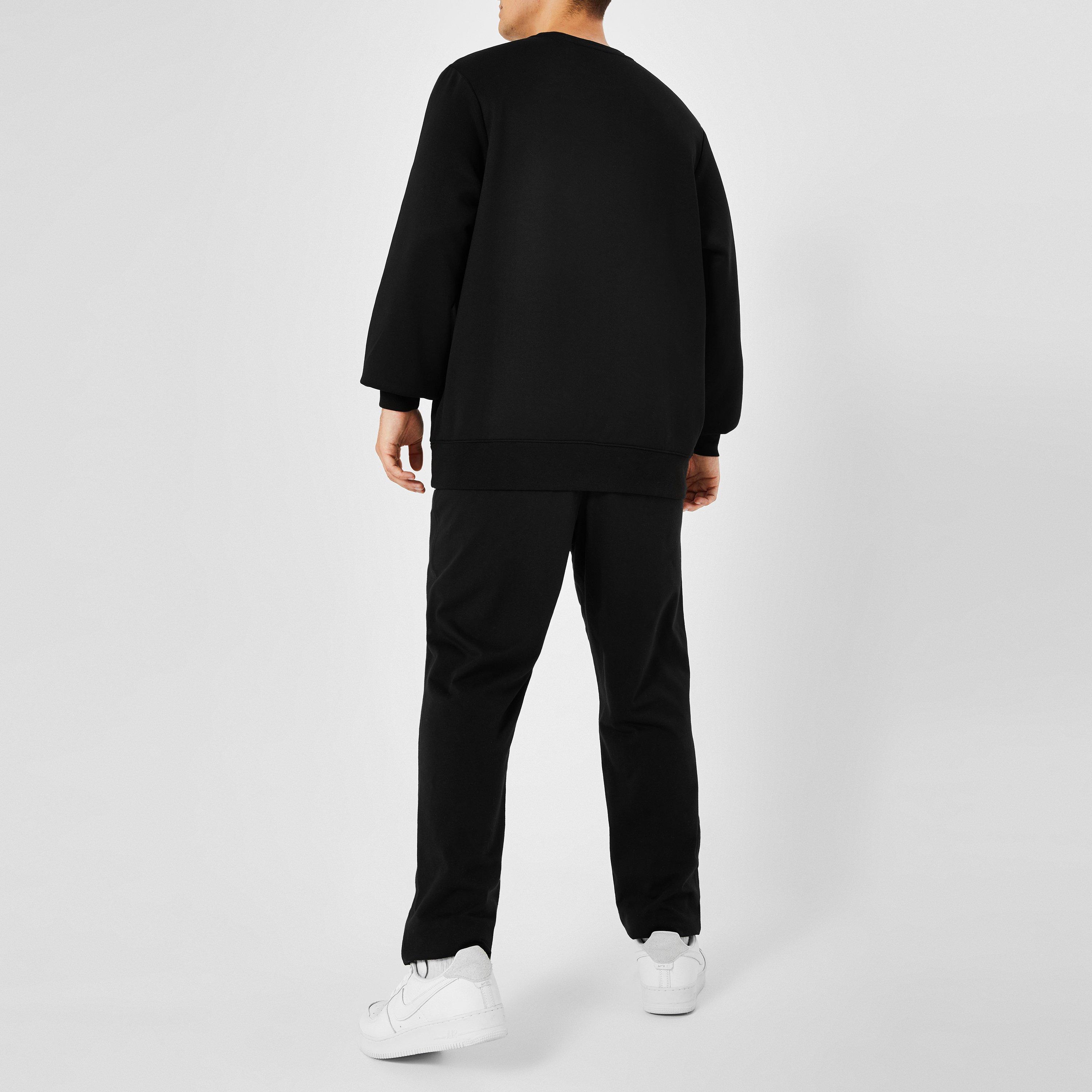 Schwarz - Slazenger - Fleece Crew Sweater Mens - 4