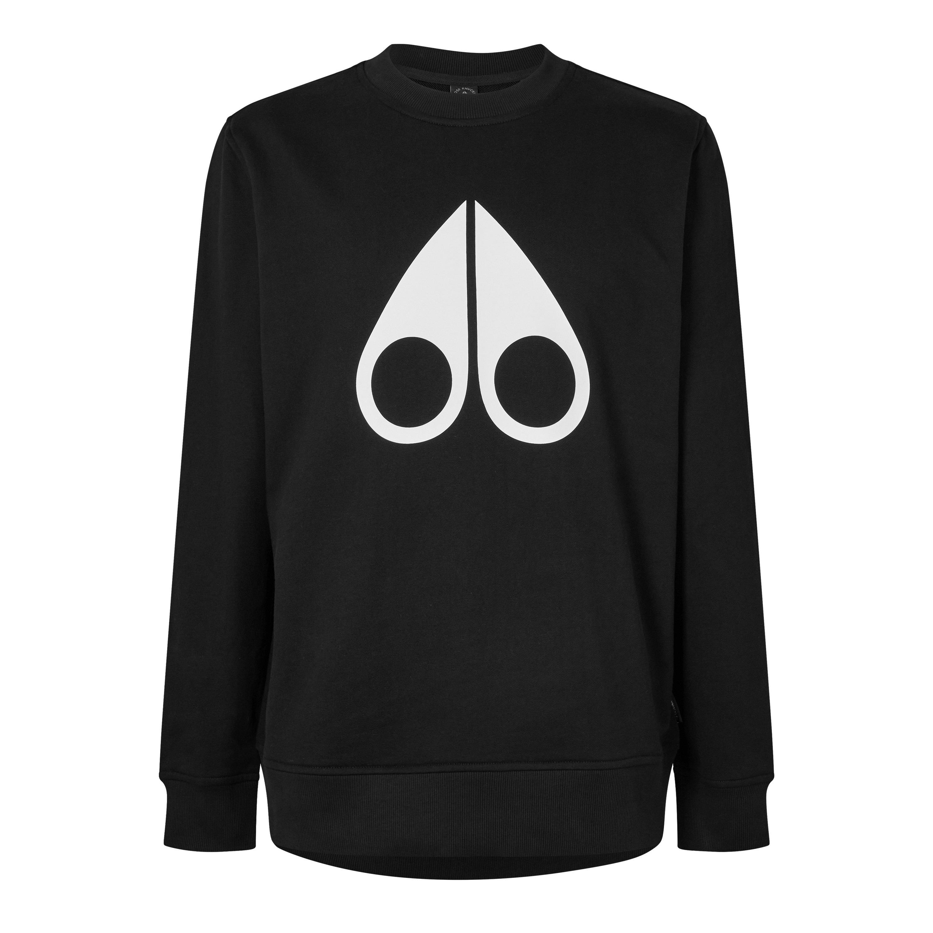 Moose Knuckles Essential Logo Sweatshirt - Black 292 - Large