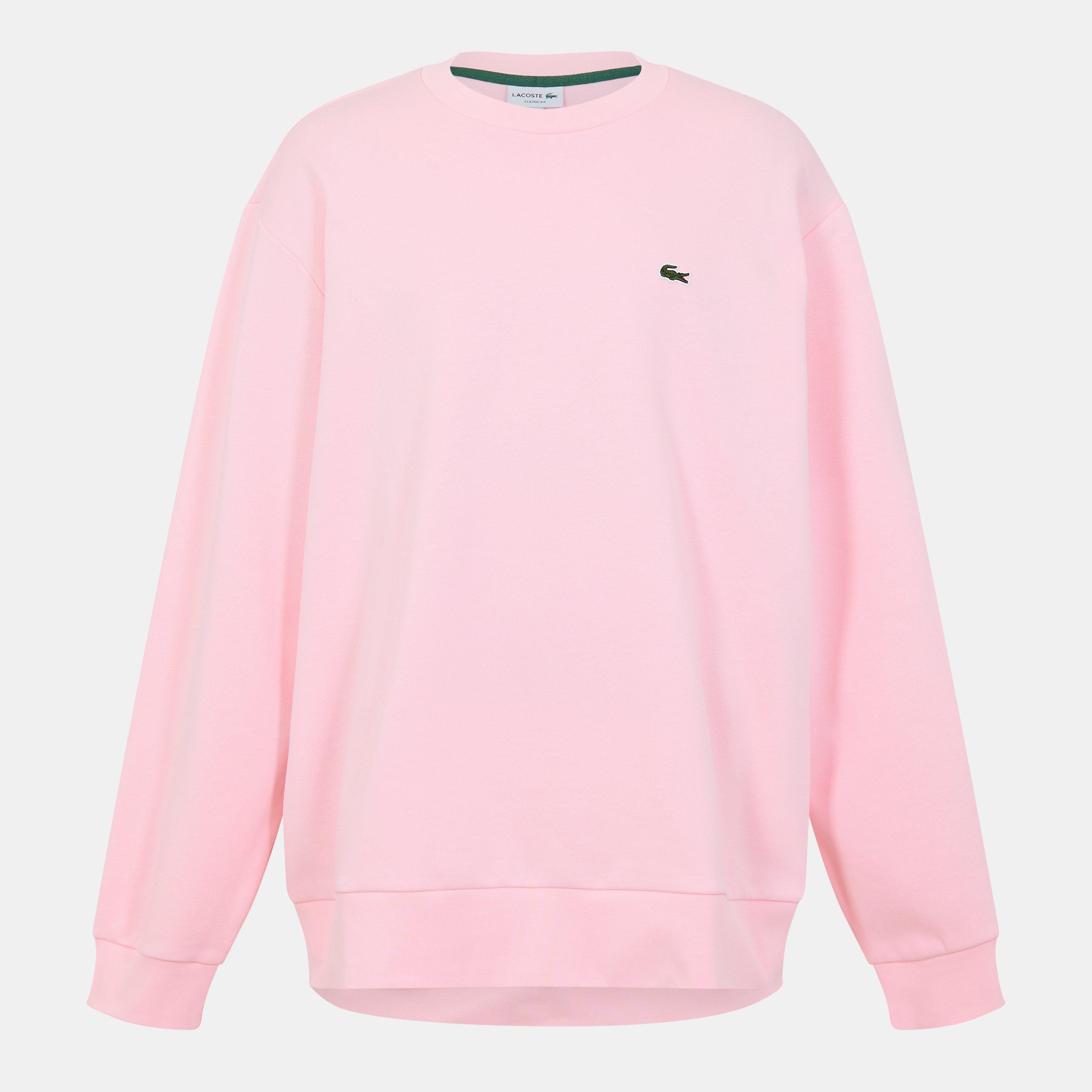 Flamingo - Lacoste - Men's Fleece Cotton Crew Sweatshirt - 1