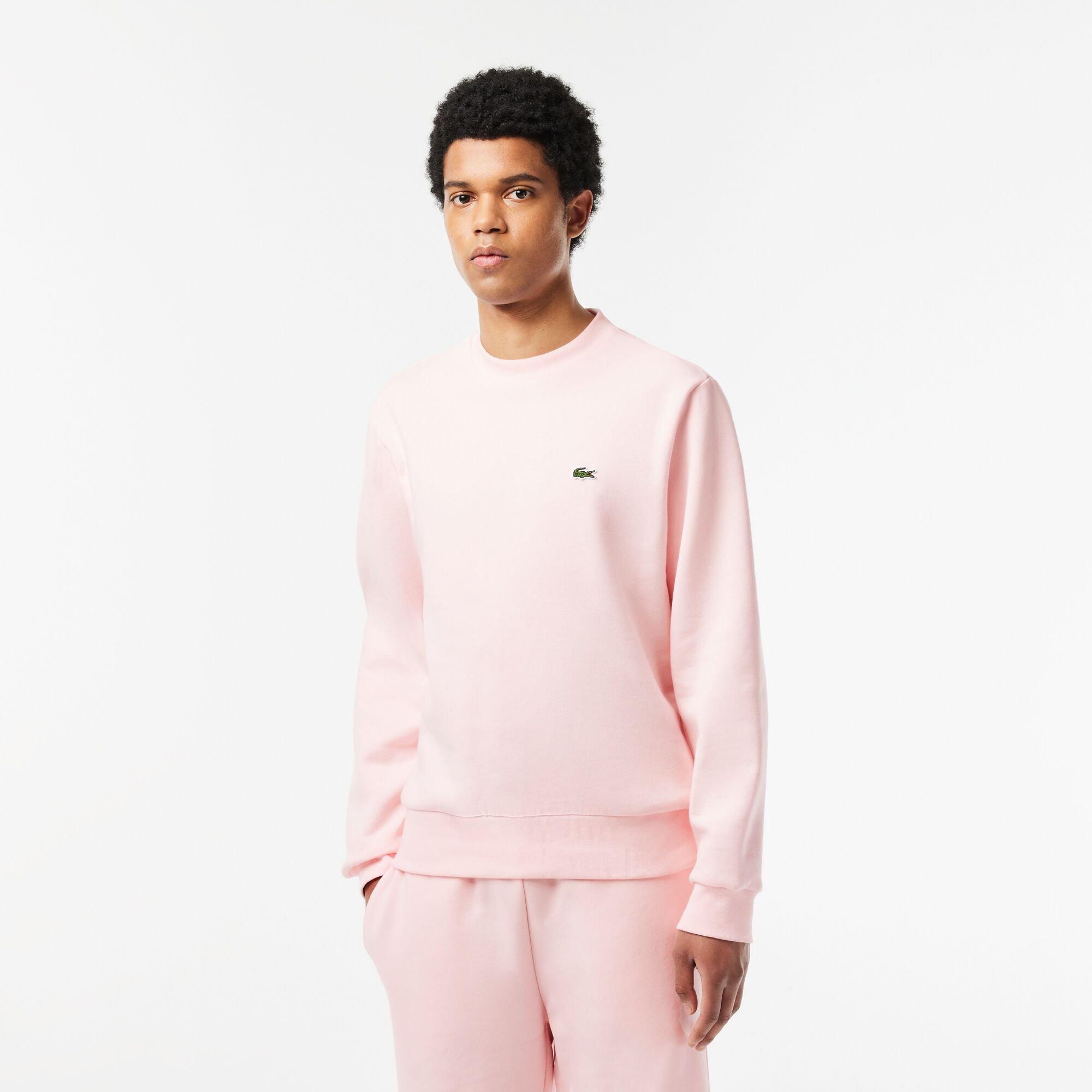 Flamingo - Lacoste - Men's Fleece Cotton Crew Sweatshirt - 3