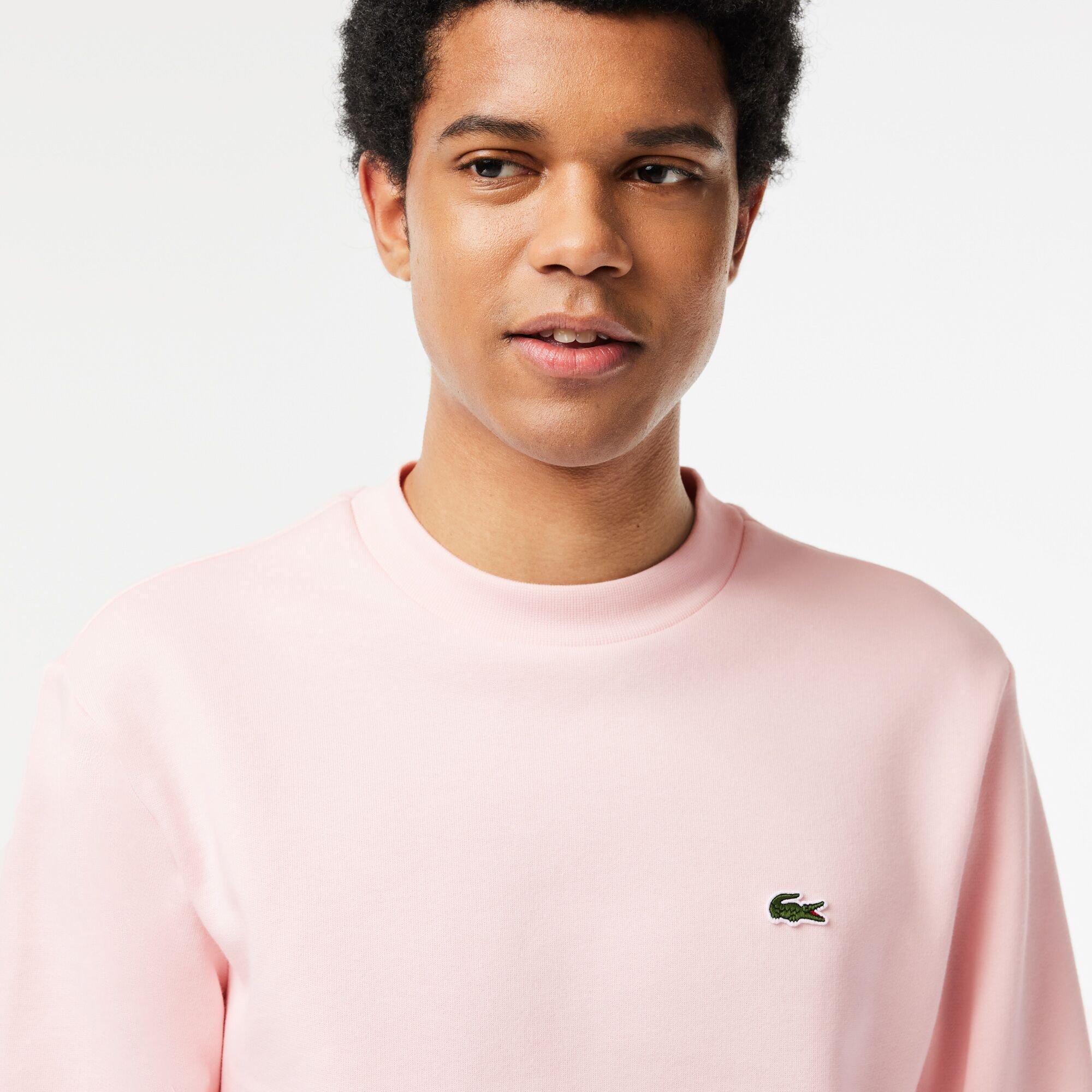 Flamingo - Lacoste - Men's Fleece Cotton Crew Sweatshirt - 5
