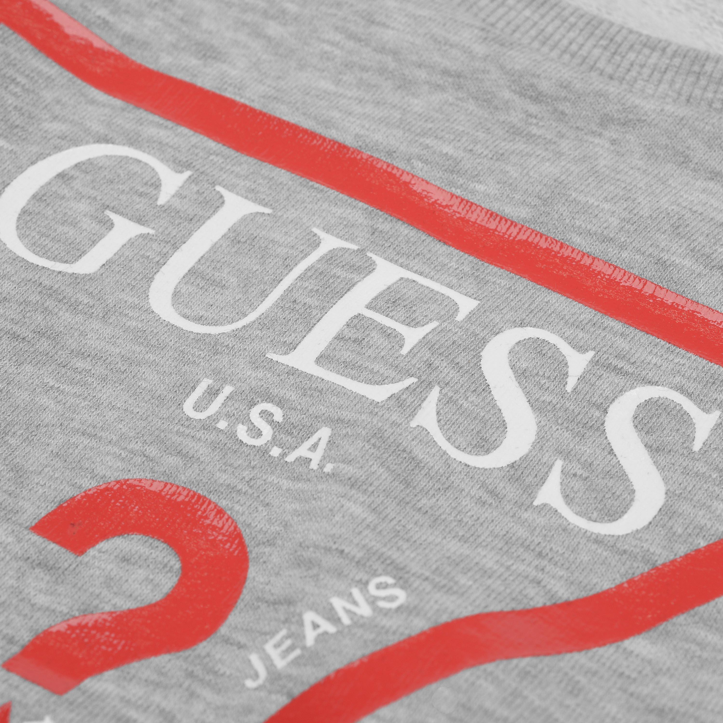 Grey Marl M90 - Guess - Logo Sweater - 4