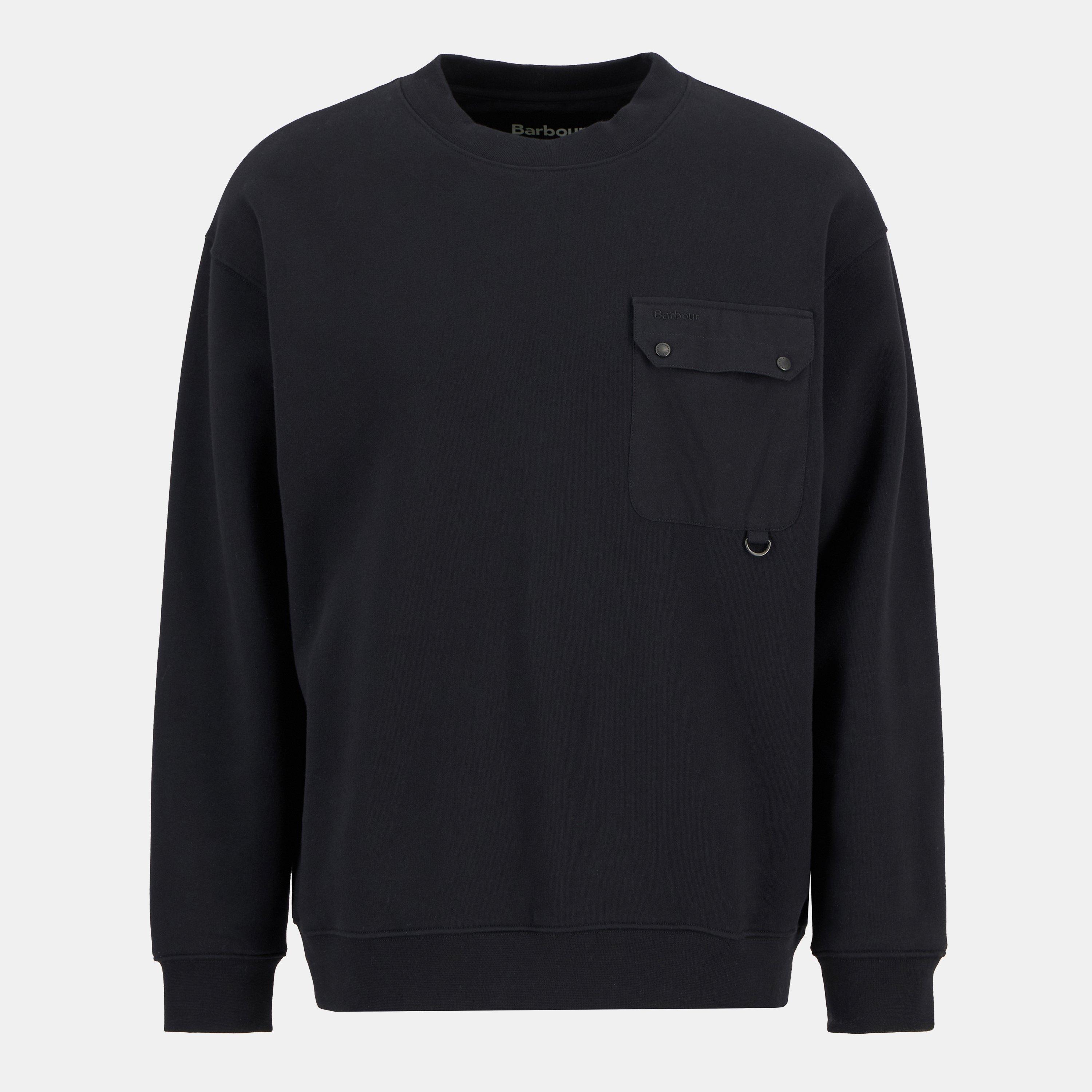 Barbour Leazes Crew Sweatshirt - Black BK11 - S