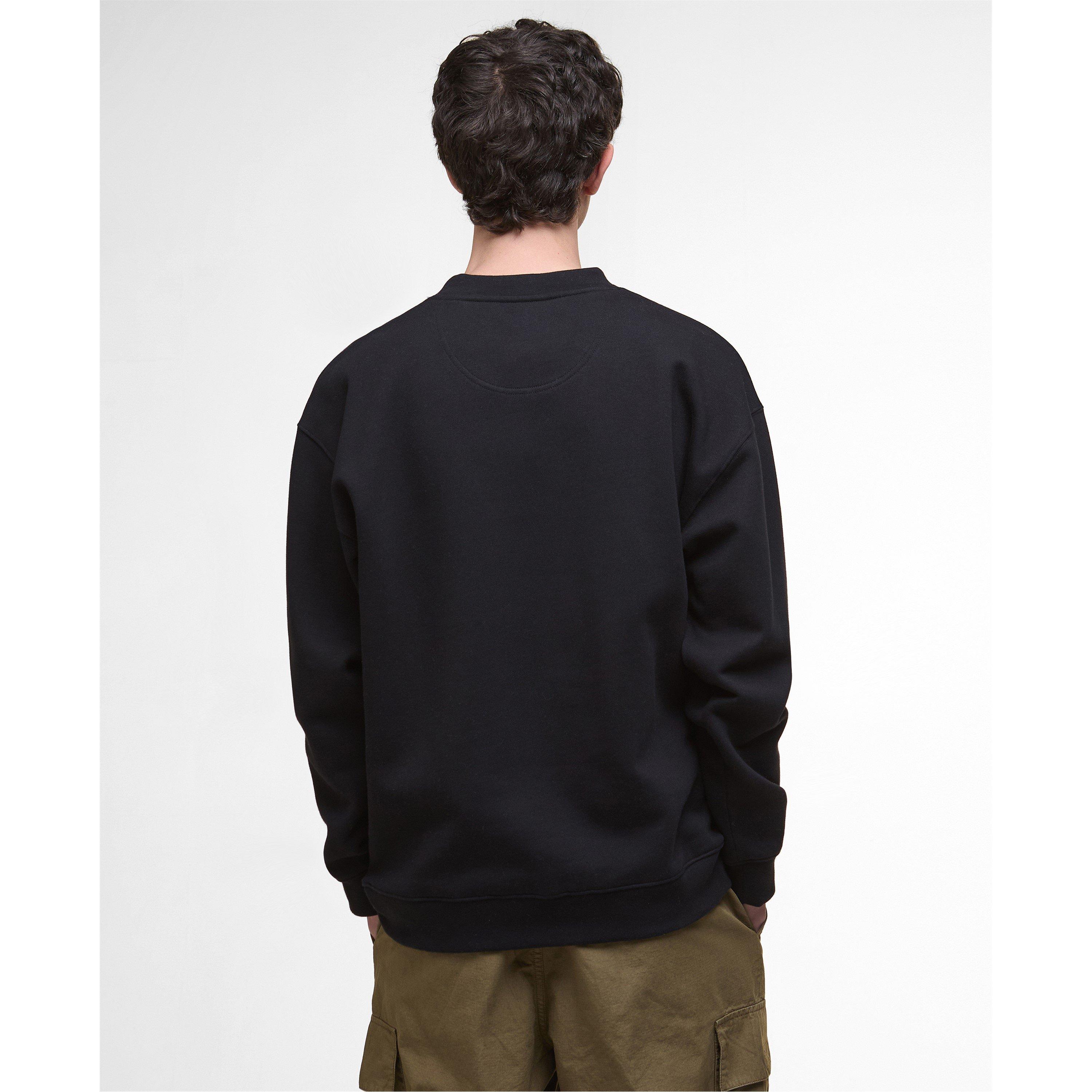 Black BK11 - Barbour - Leazes Crew Sweatshirt - 2