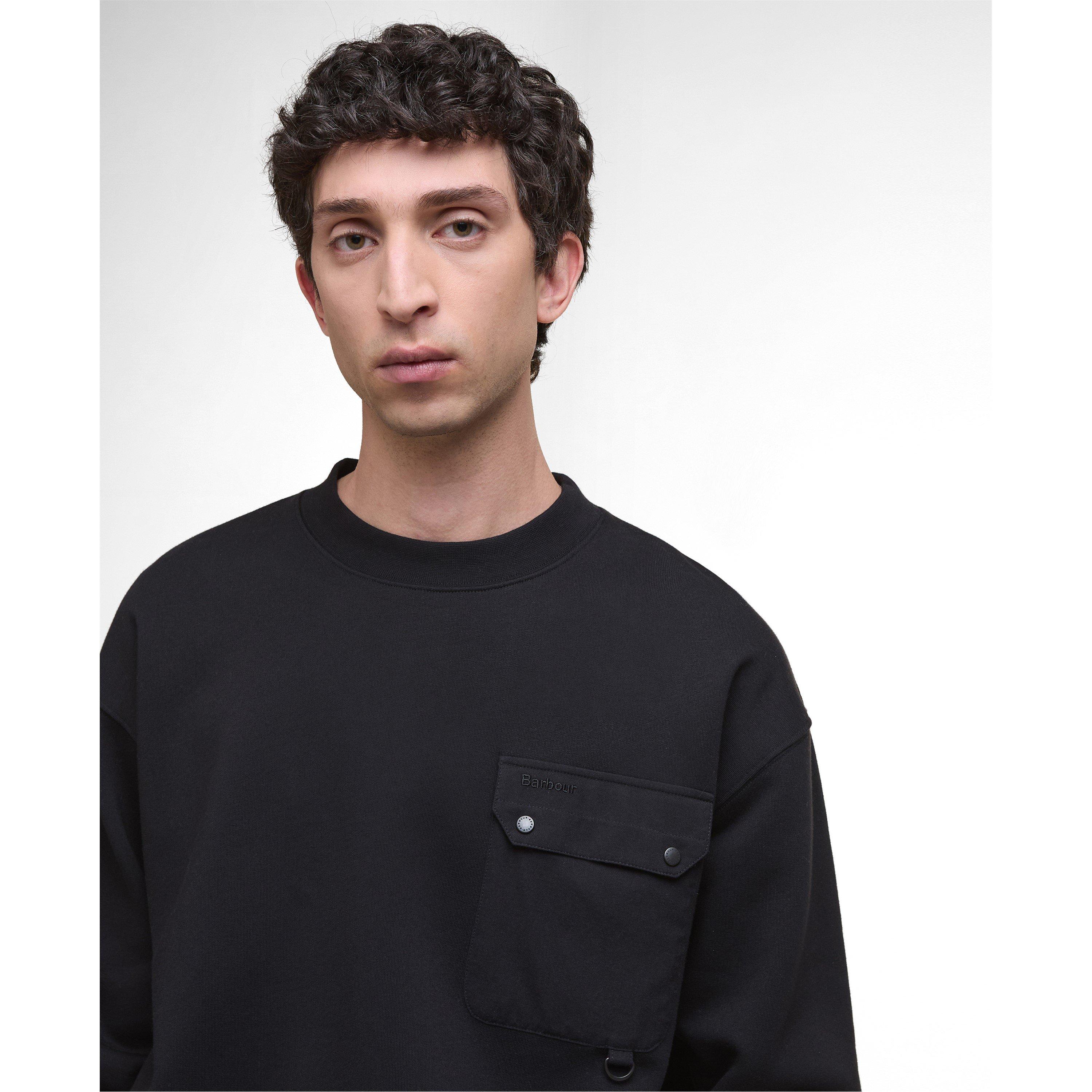Black BK11 - Barbour - Leazes Crew Sweatshirt - 3
