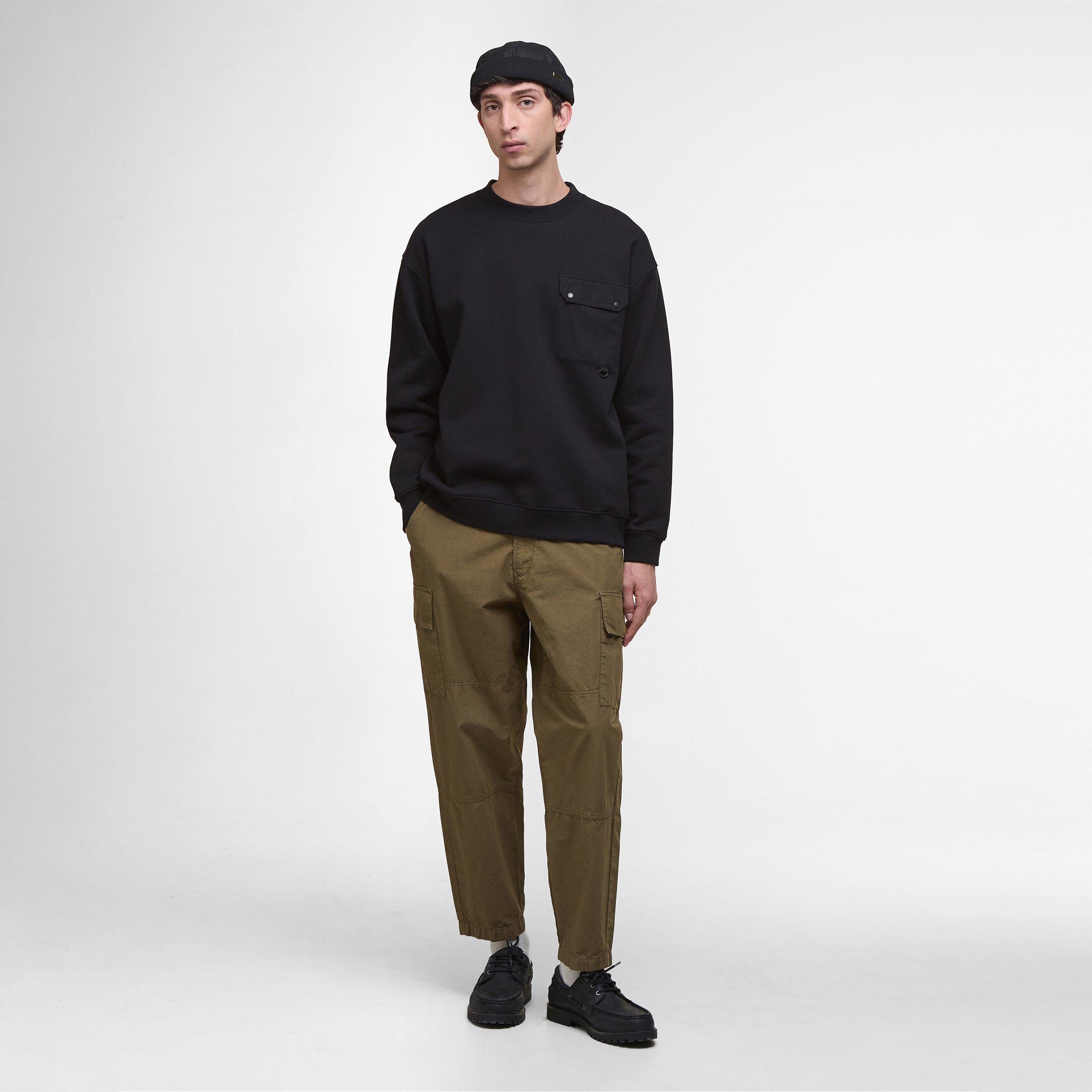 Black BK11 - Barbour - Leazes Crew Sweatshirt - 5
