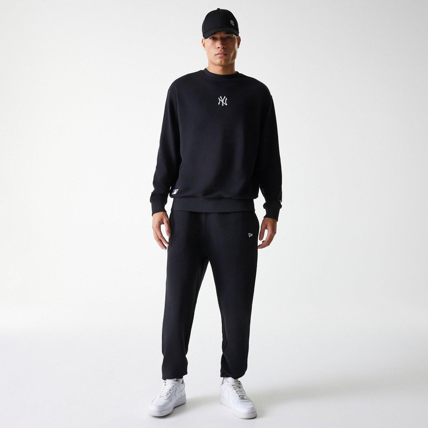 NY Black - New Era - Men's MLB Essential Oversized Crew Sweatshirt - 7