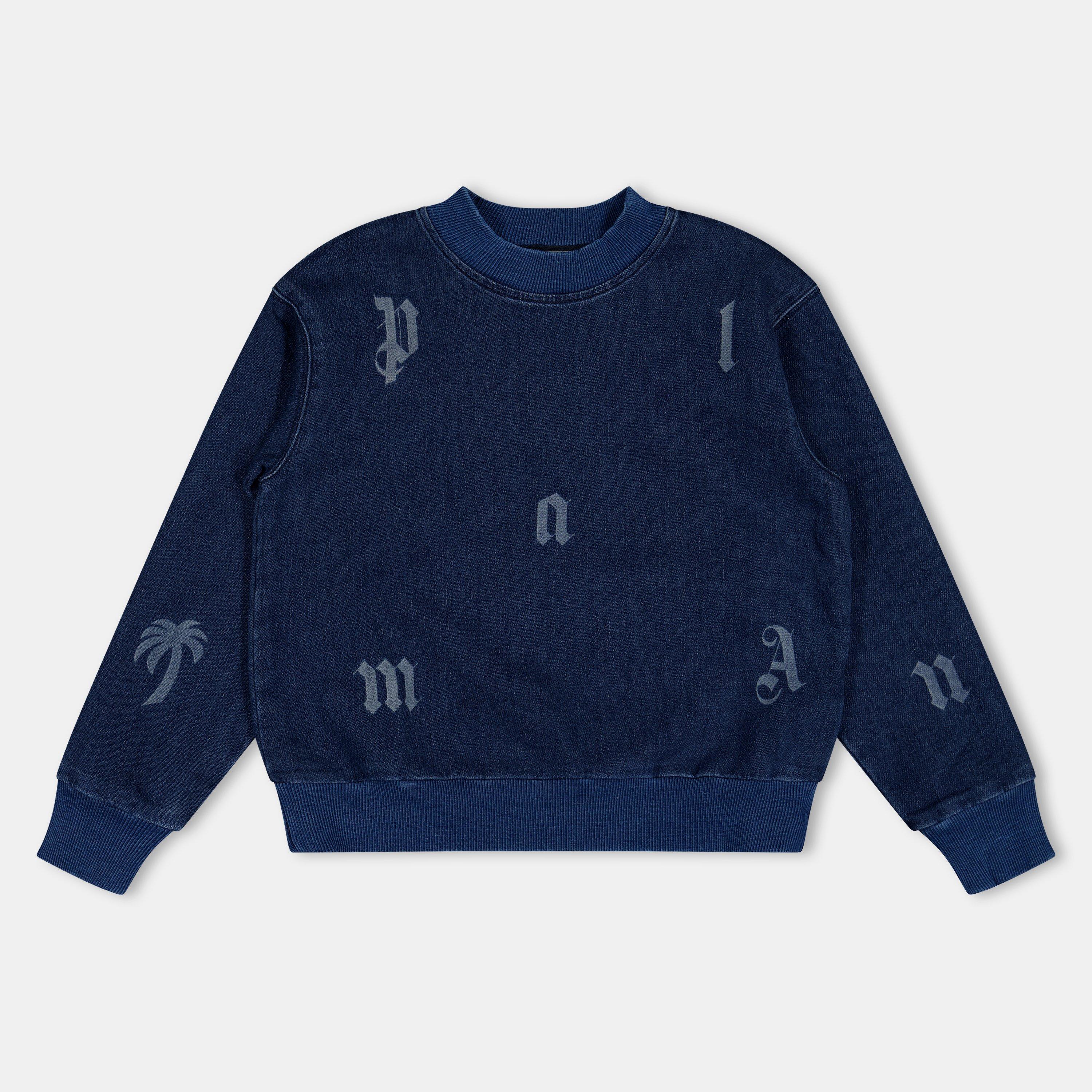 Denim 4440 - Palm Angels - Unisex Kids' All Over Print Crew Sweatshirt - 1