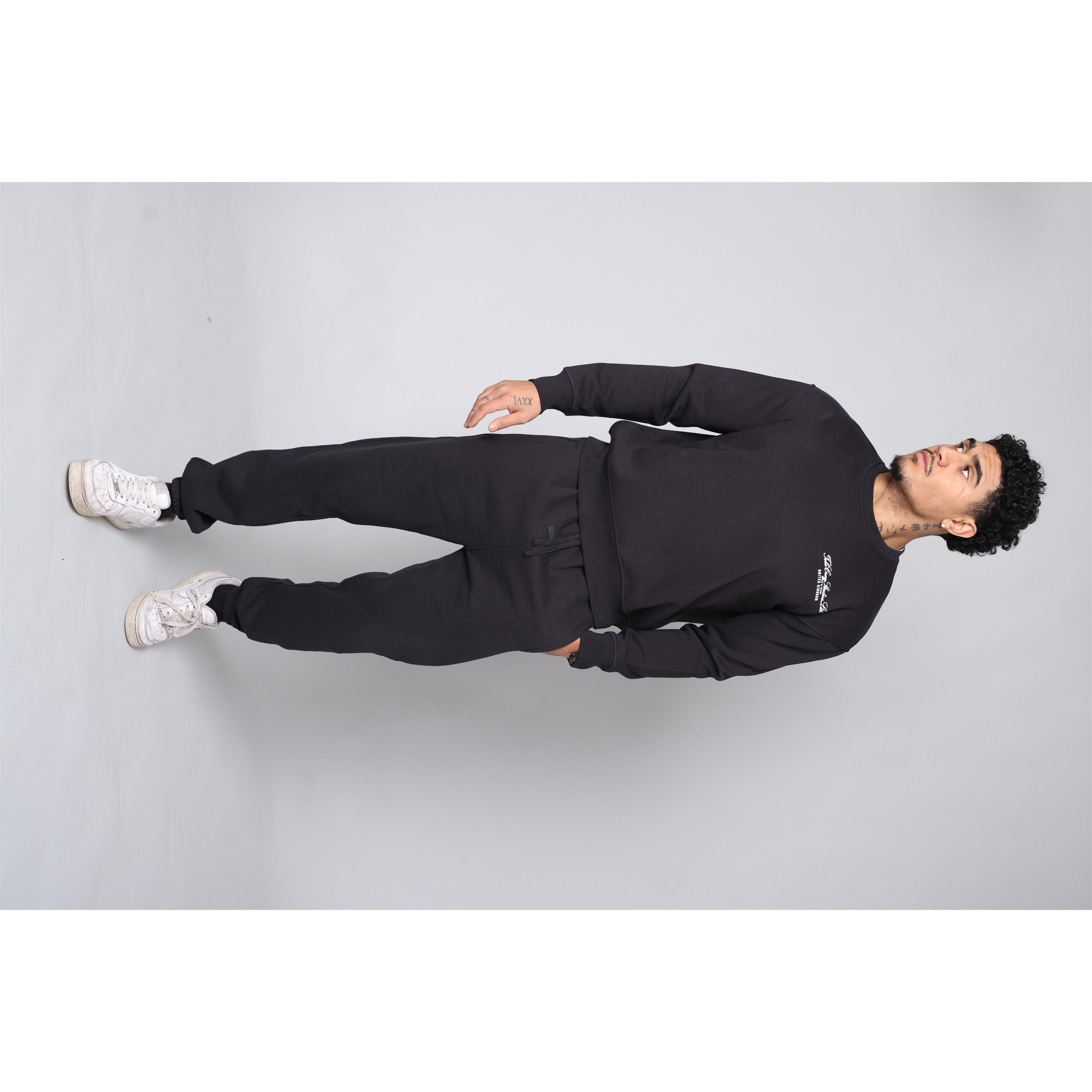 Negro - Tela Cruz - Men's Studio Crew Sweatshirt - 1