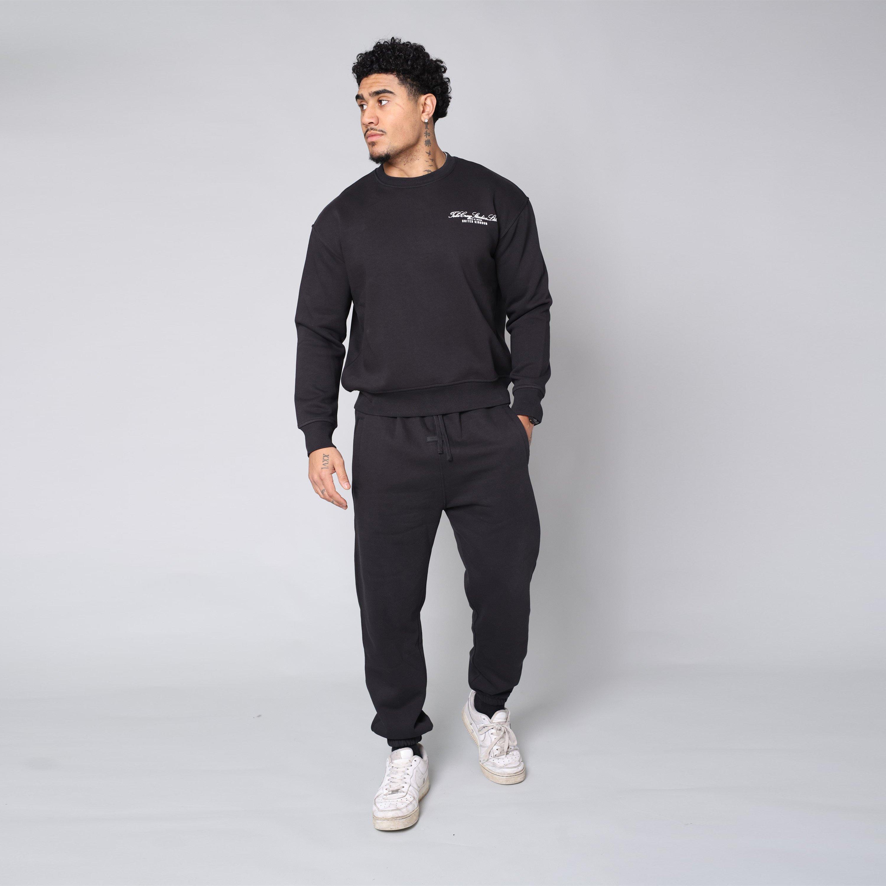 Black - Tela Cruz - Men's Studio Crew Sweatshirt - 1