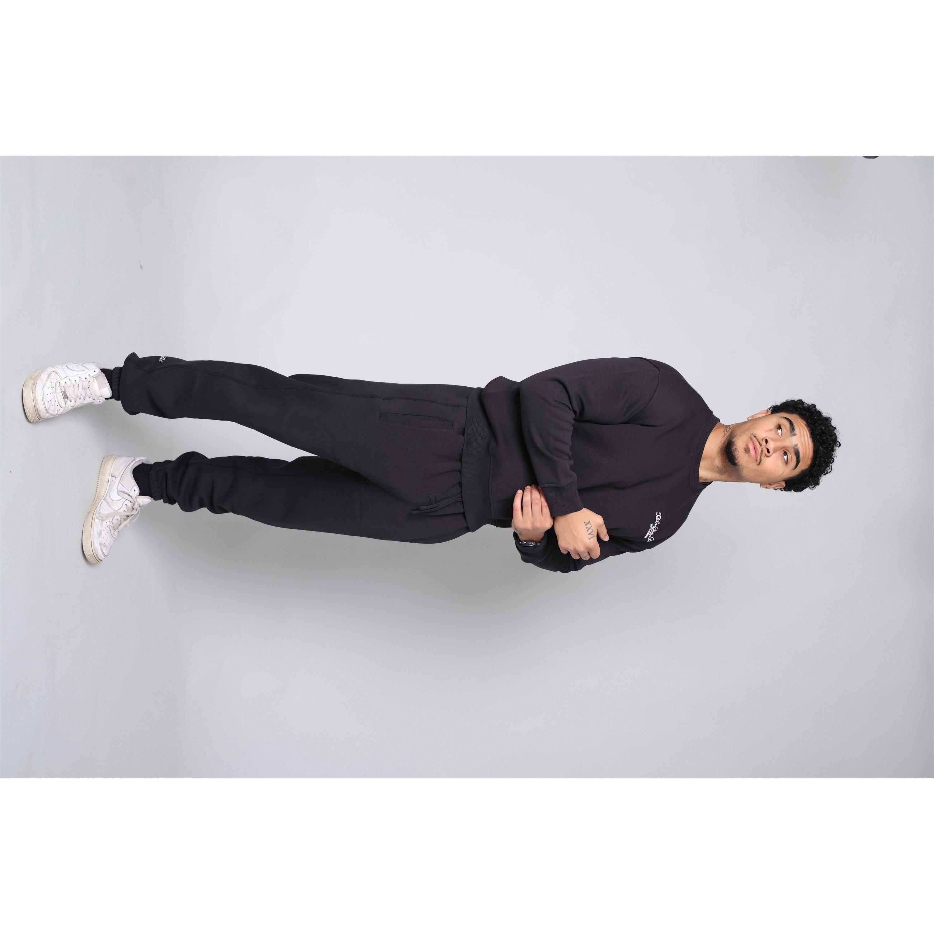 Negro - Tela Cruz - Men's Studio Crew Sweatshirt - 2