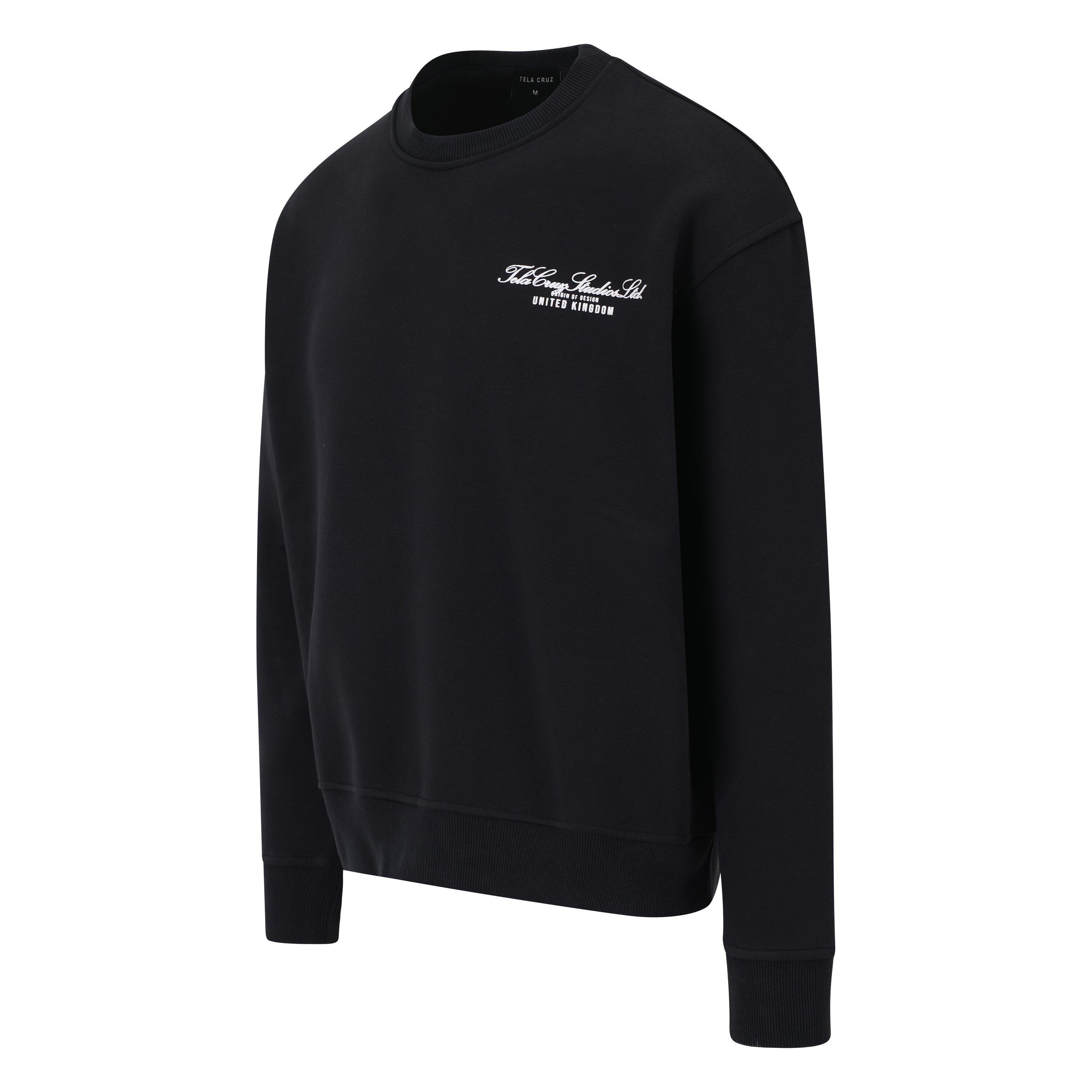 Negro - Tela Cruz - Men's Studio Crew Sweatshirt - 6