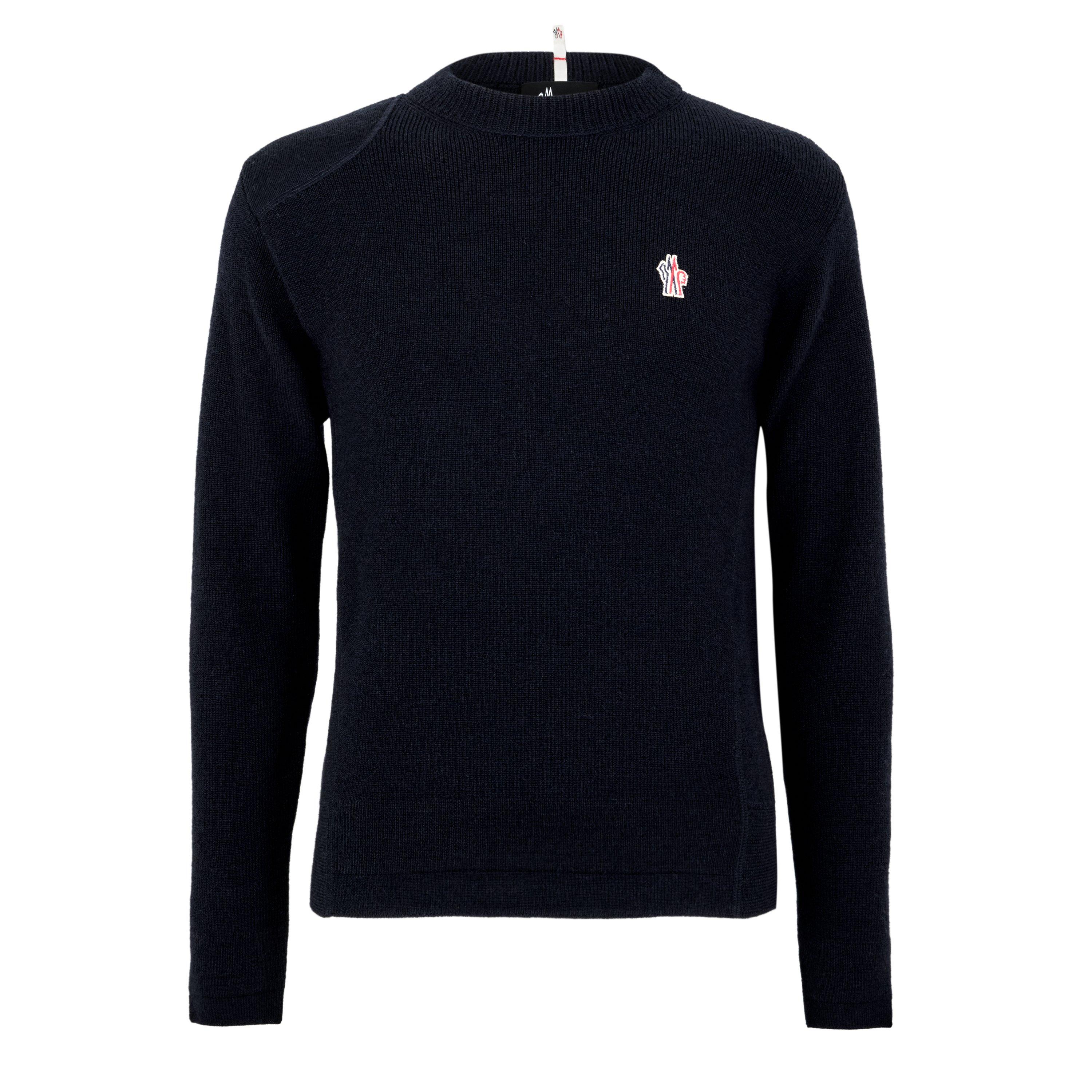 Navy 74S - Moncler - Moncler Knt Crew Sn64 - 1