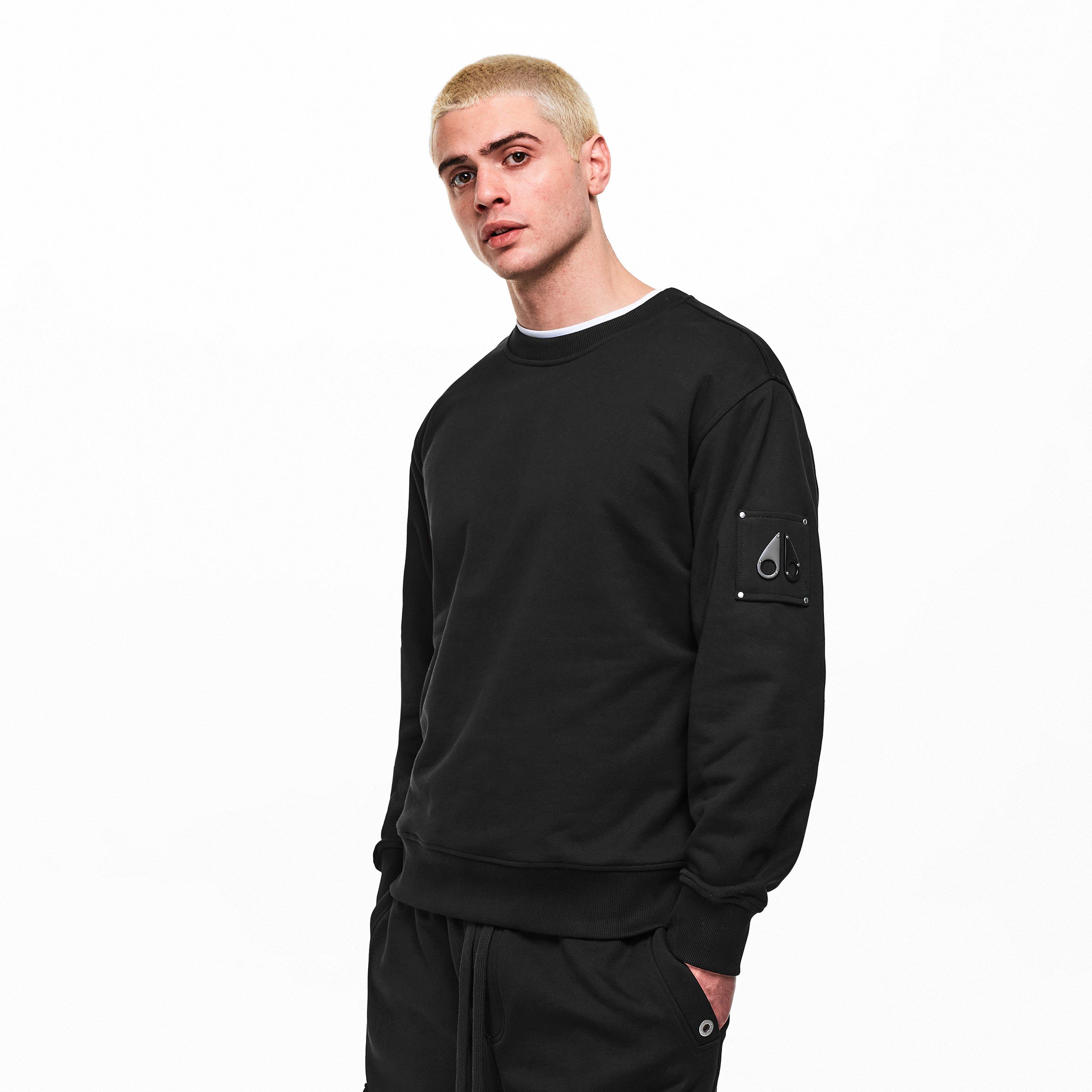 Black - Moose Knuckles - Men's Hartsfield Crew Sweatshirt - 3