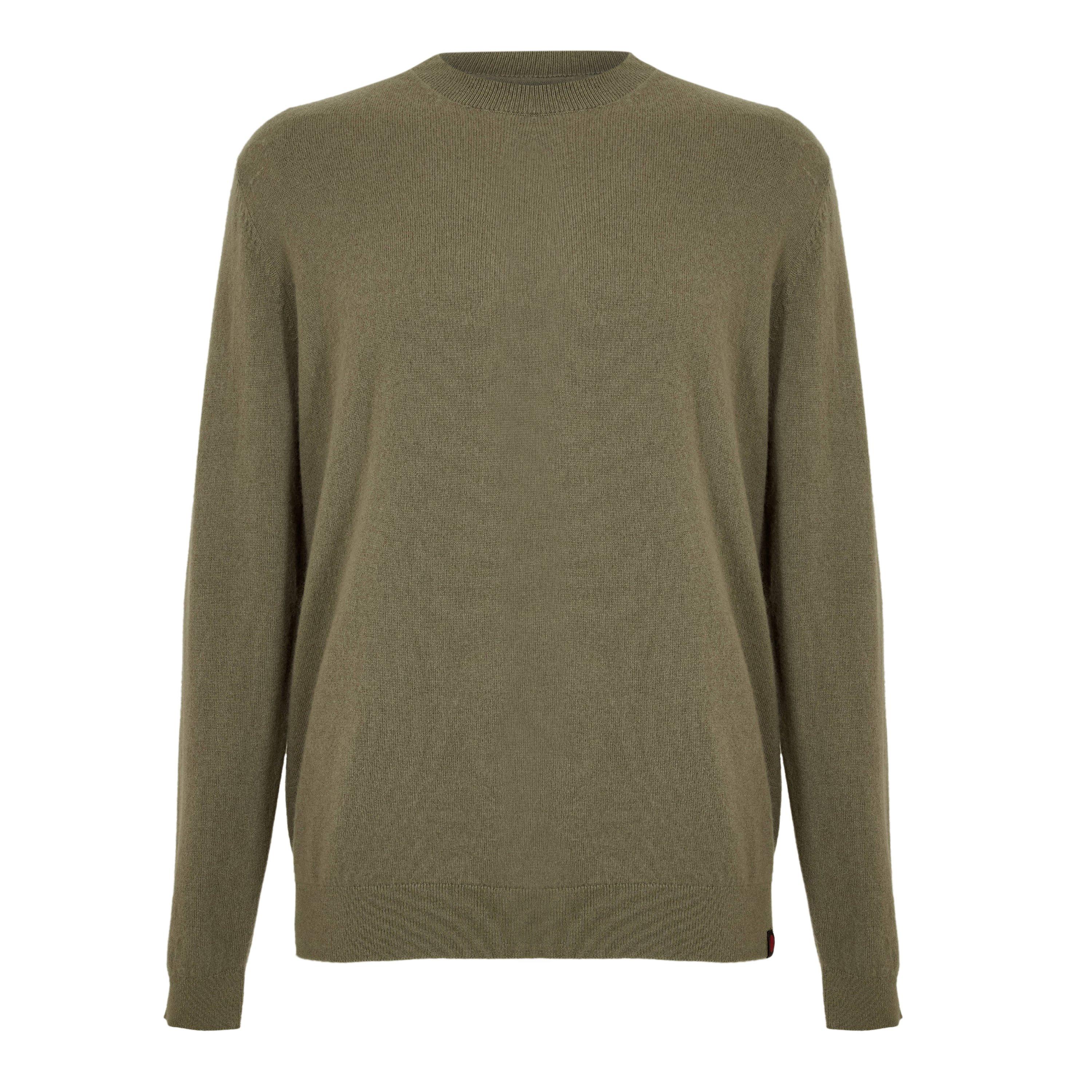 Green - Jack and Jones - Men's Brooks Relaxed Fit Cashmere Blend Sweater Crew Sweatshirt - 1