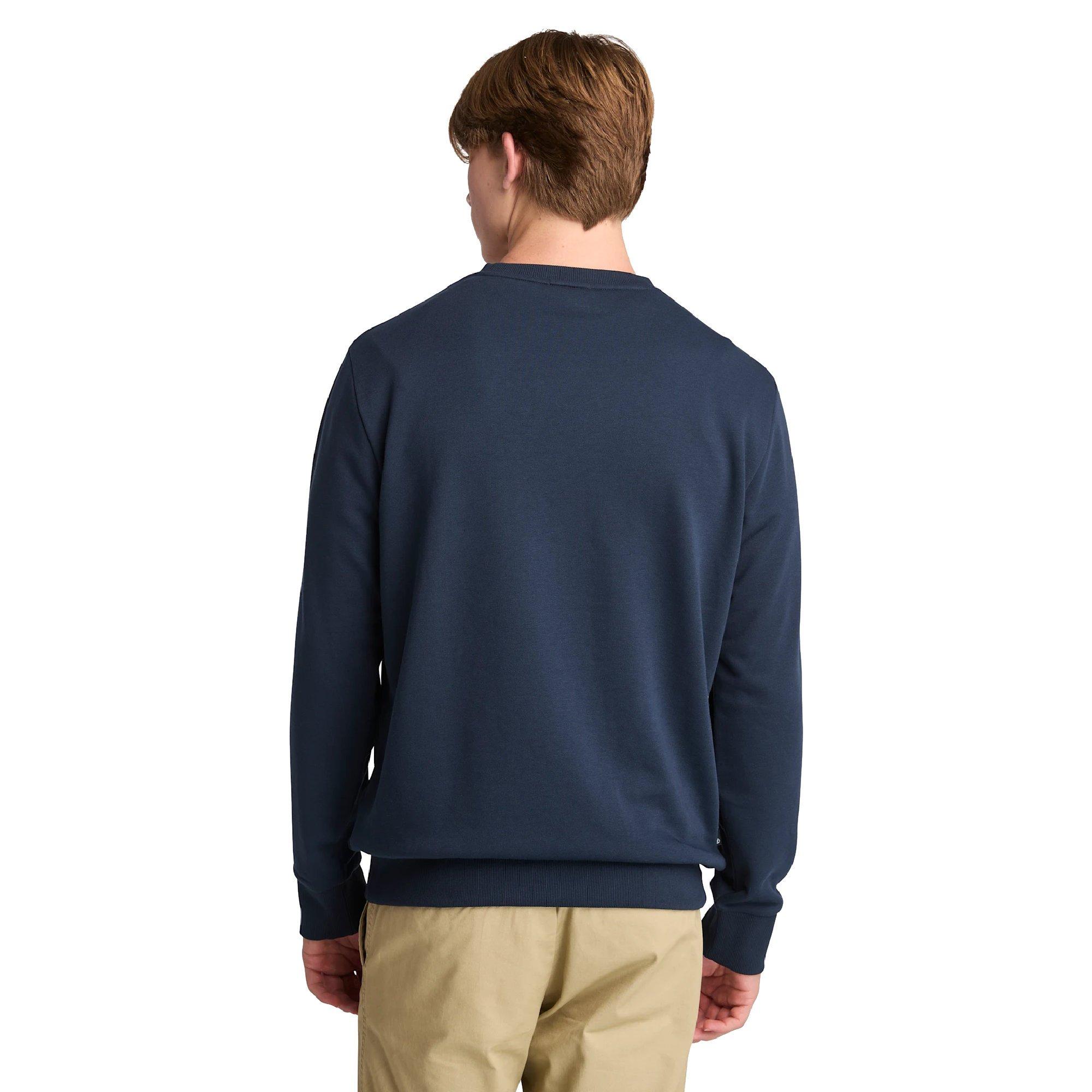 Dark Sapphire - Timberland - Men's Northwood Wordmark Cotton Long-Sleeve Sweatshirt - 3