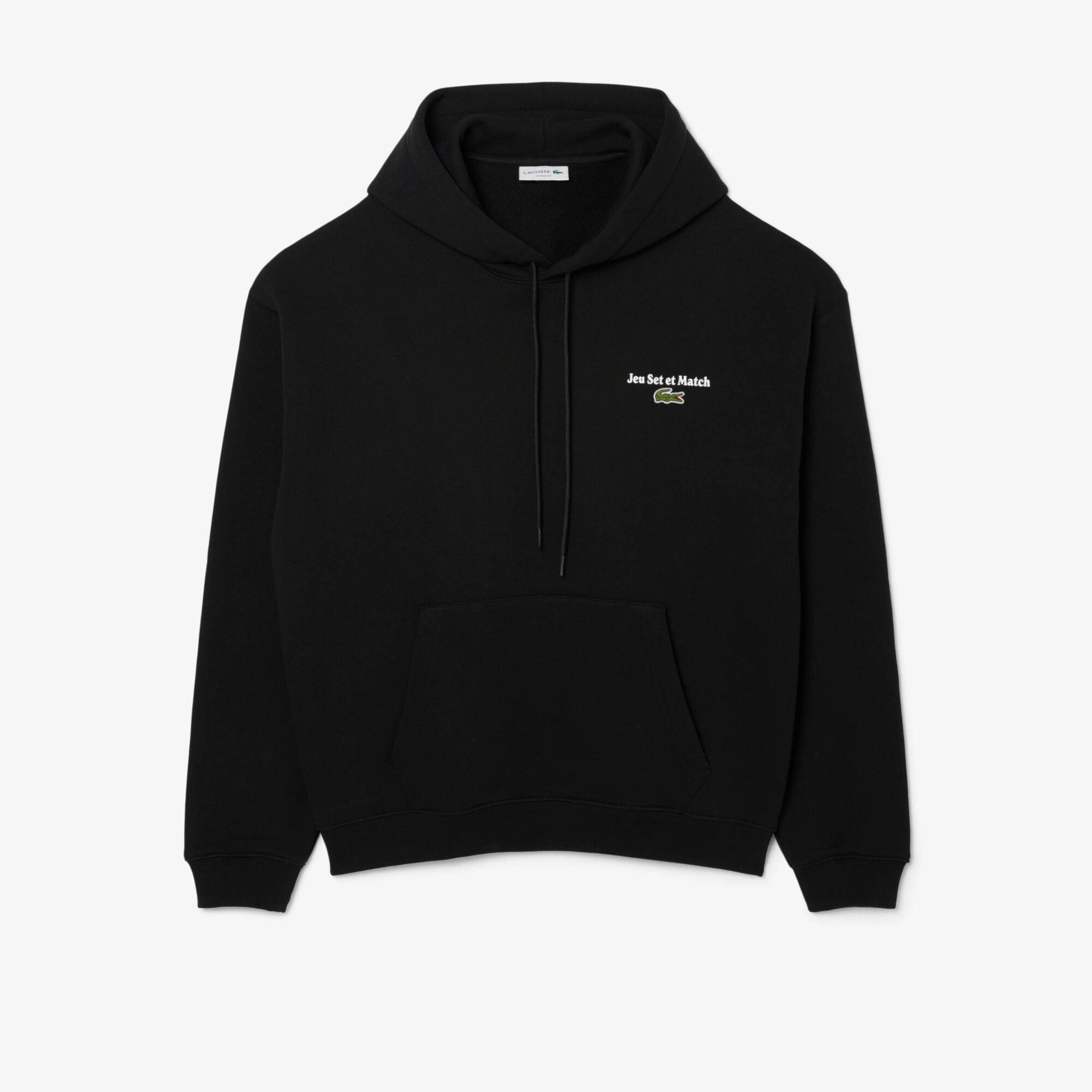 Black 031 - Lacoste - Men's Crew Neck Ribbed Sweatshirt - 1