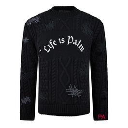 Palm Angels Life Is Palm Fisherman Jumper