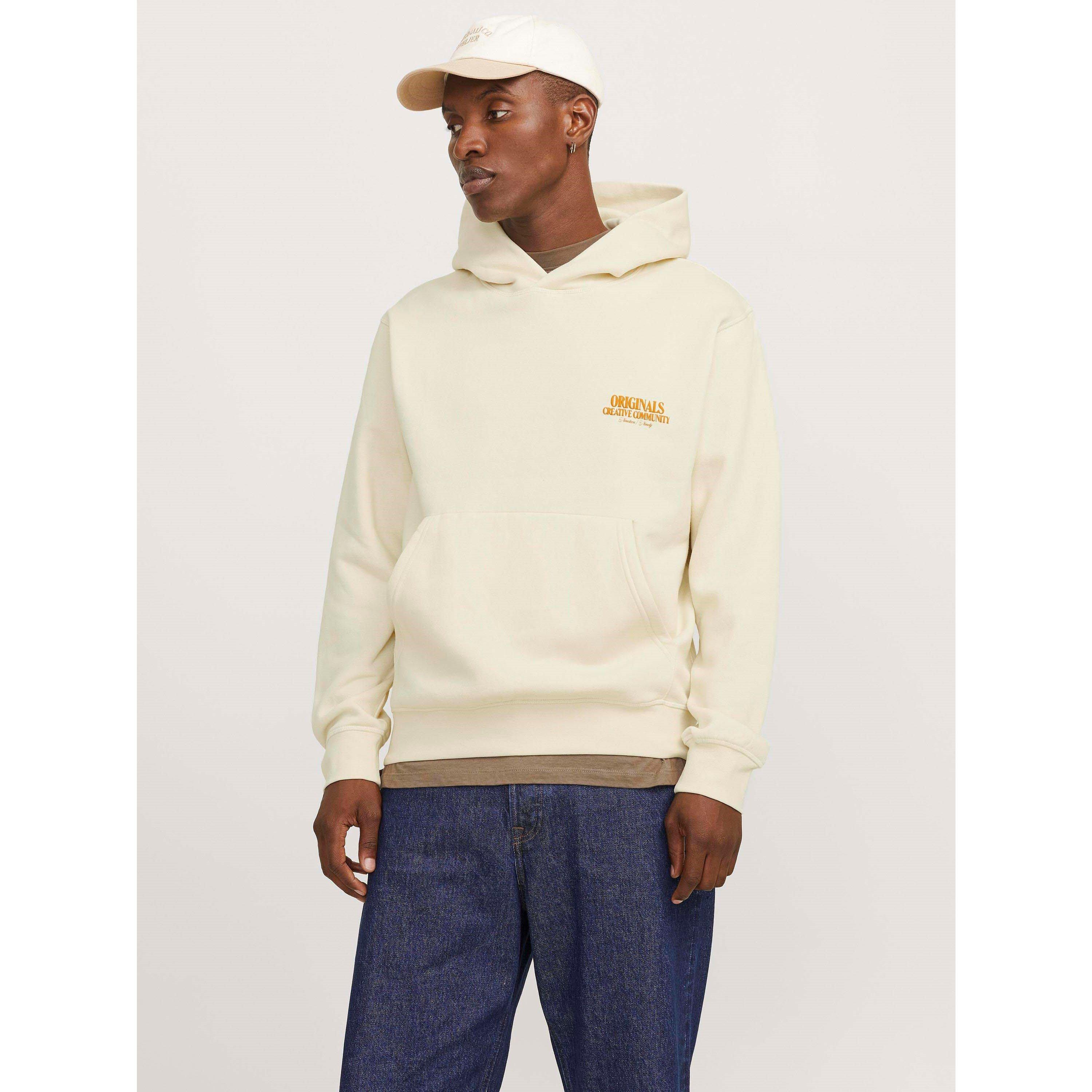 Antique White - Jack and Jones - Jack Printed Hoodie Sn99 - 3