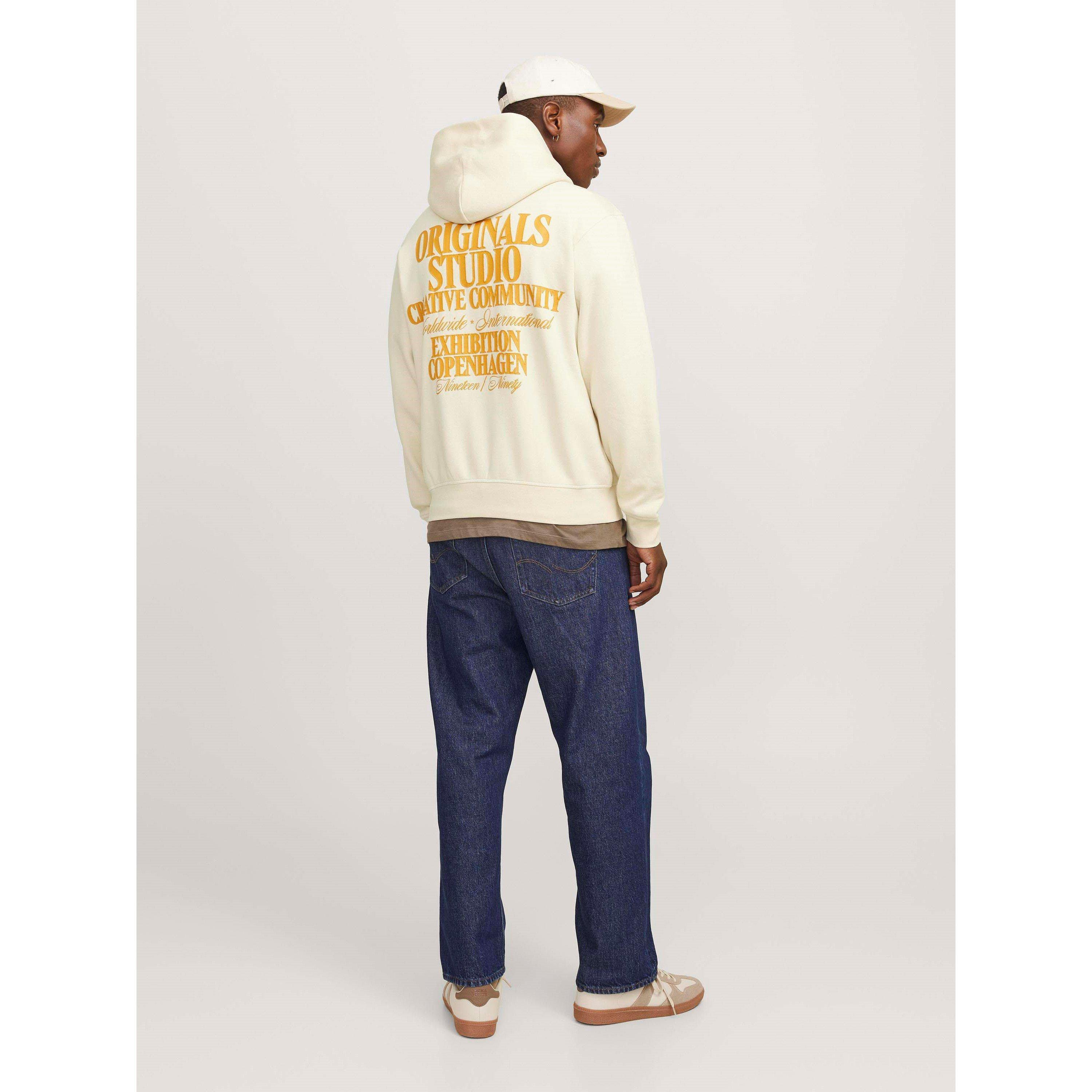 Antique White - Jack and Jones - Jack Printed Hoodie Sn99 - 4