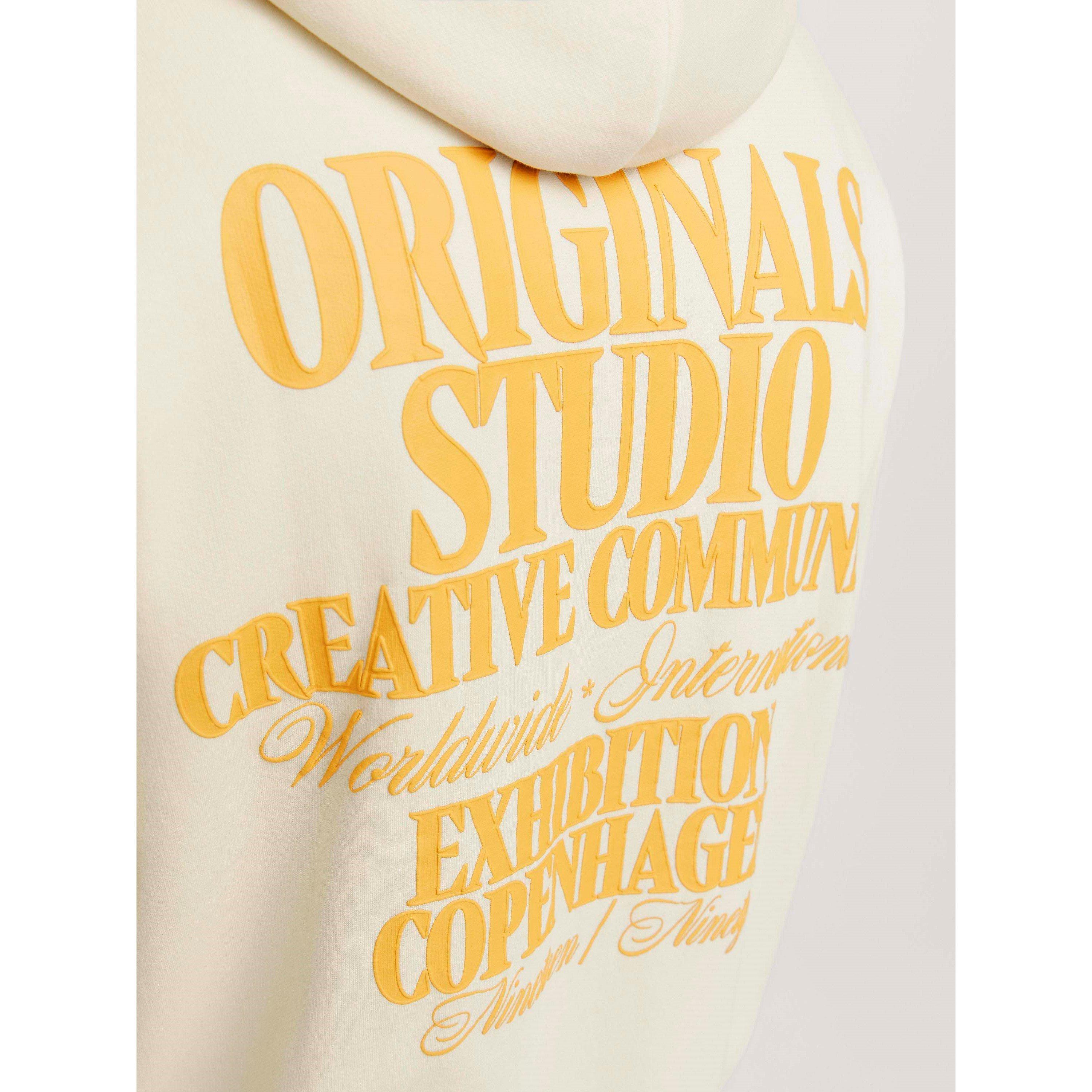 Antique White - Jack and Jones - Jack Printed Hoodie Sn99 - 5