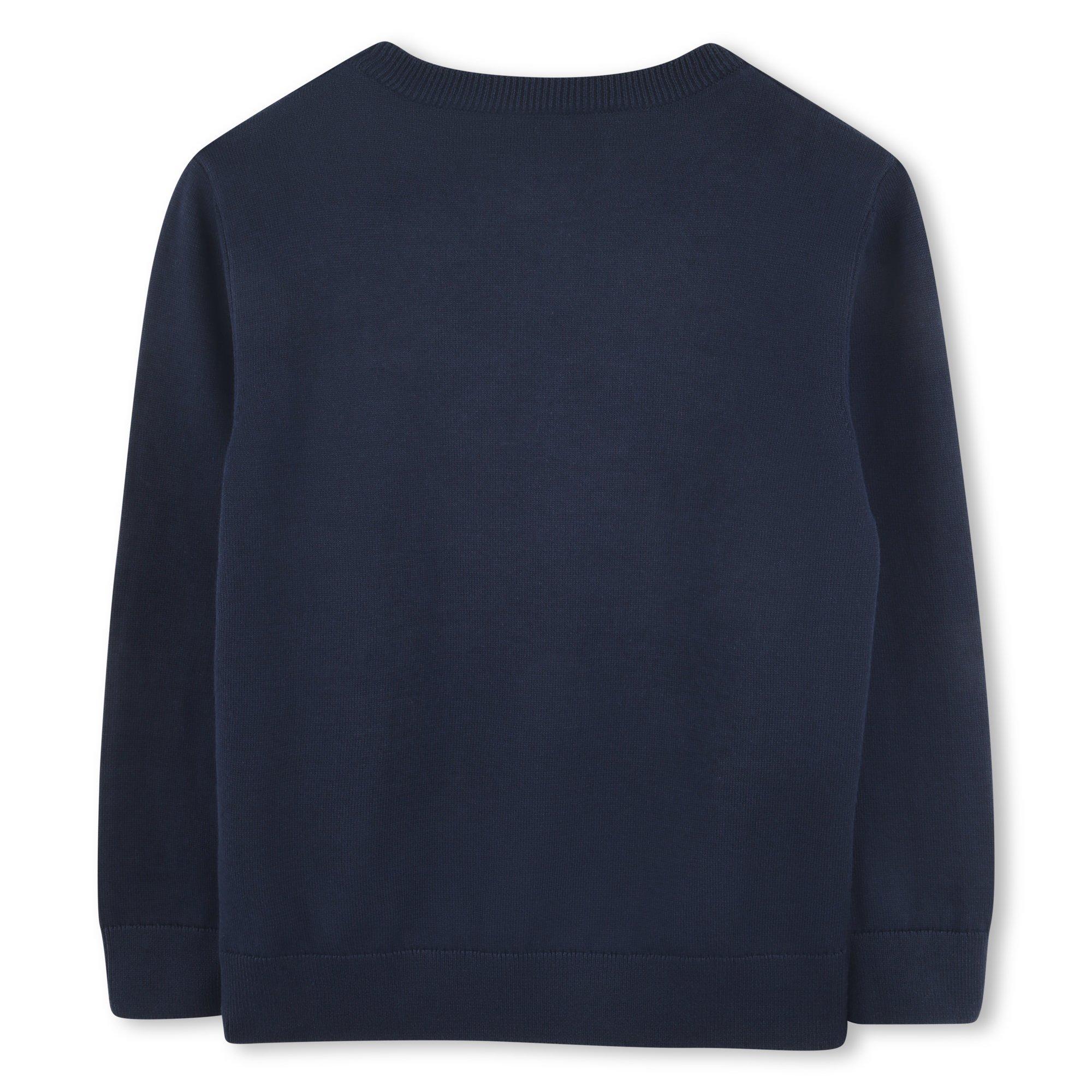 Navy Blue - Boss - Kids  Logo Sweater - 2