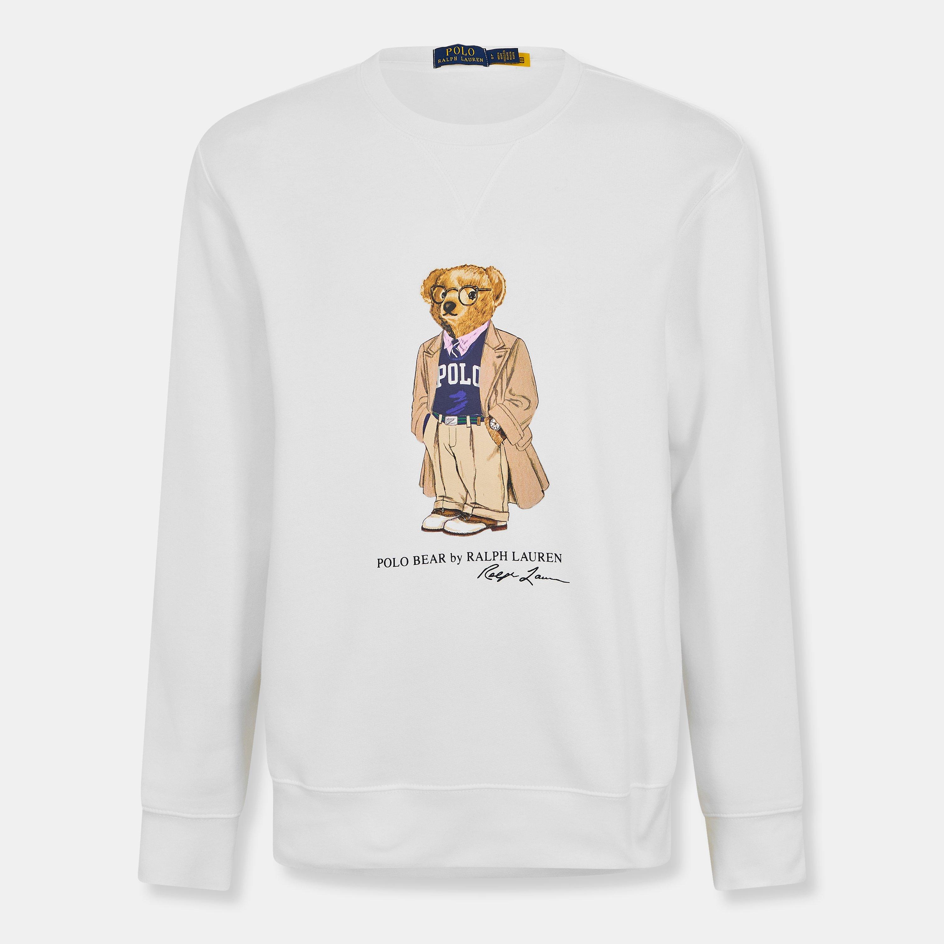 White Bear - Polo Ralph Lauren - Men's Bear Crew Sweatshirt - 1