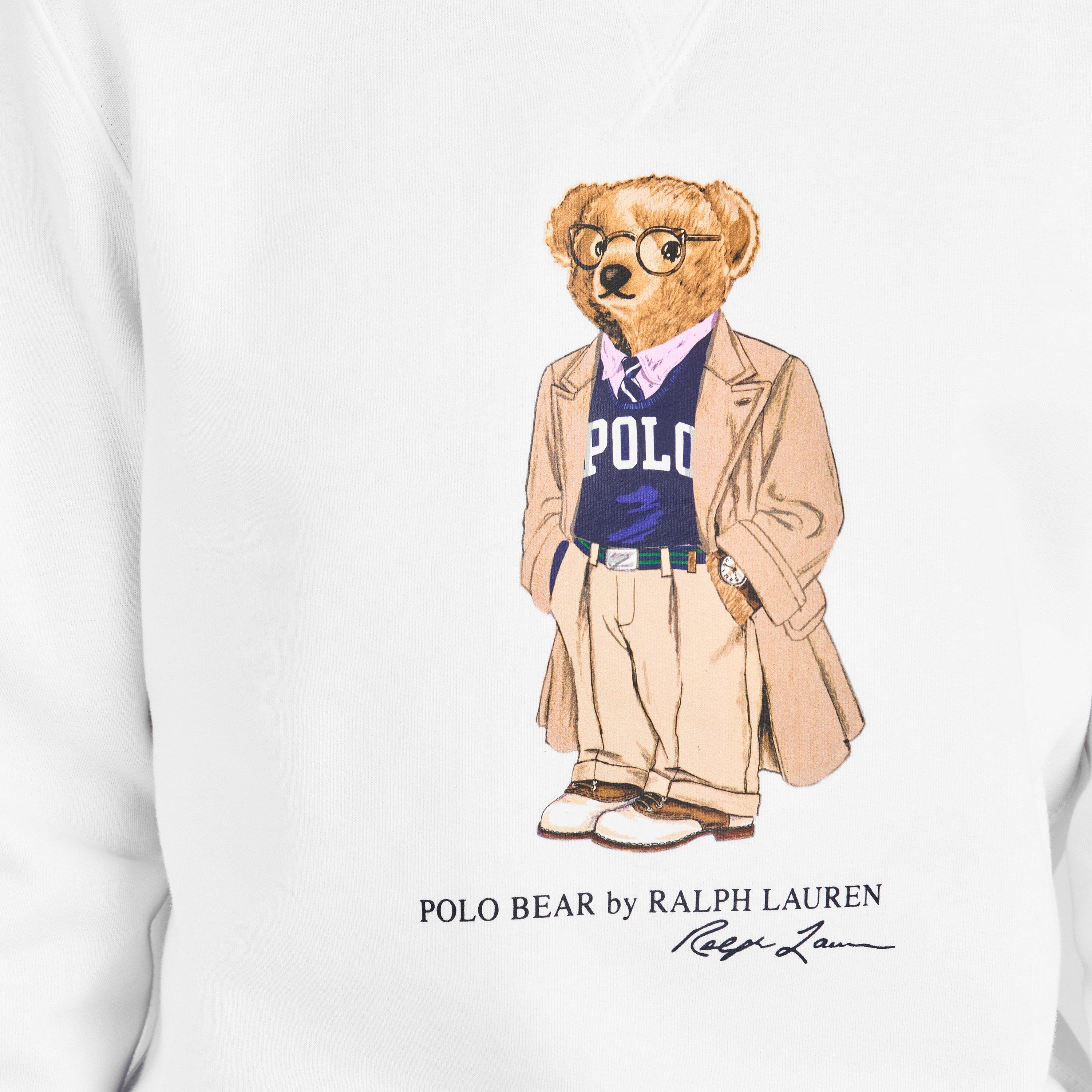 White Bear - Polo Ralph Lauren - Men's Bear Crew Sweatshirt - 4