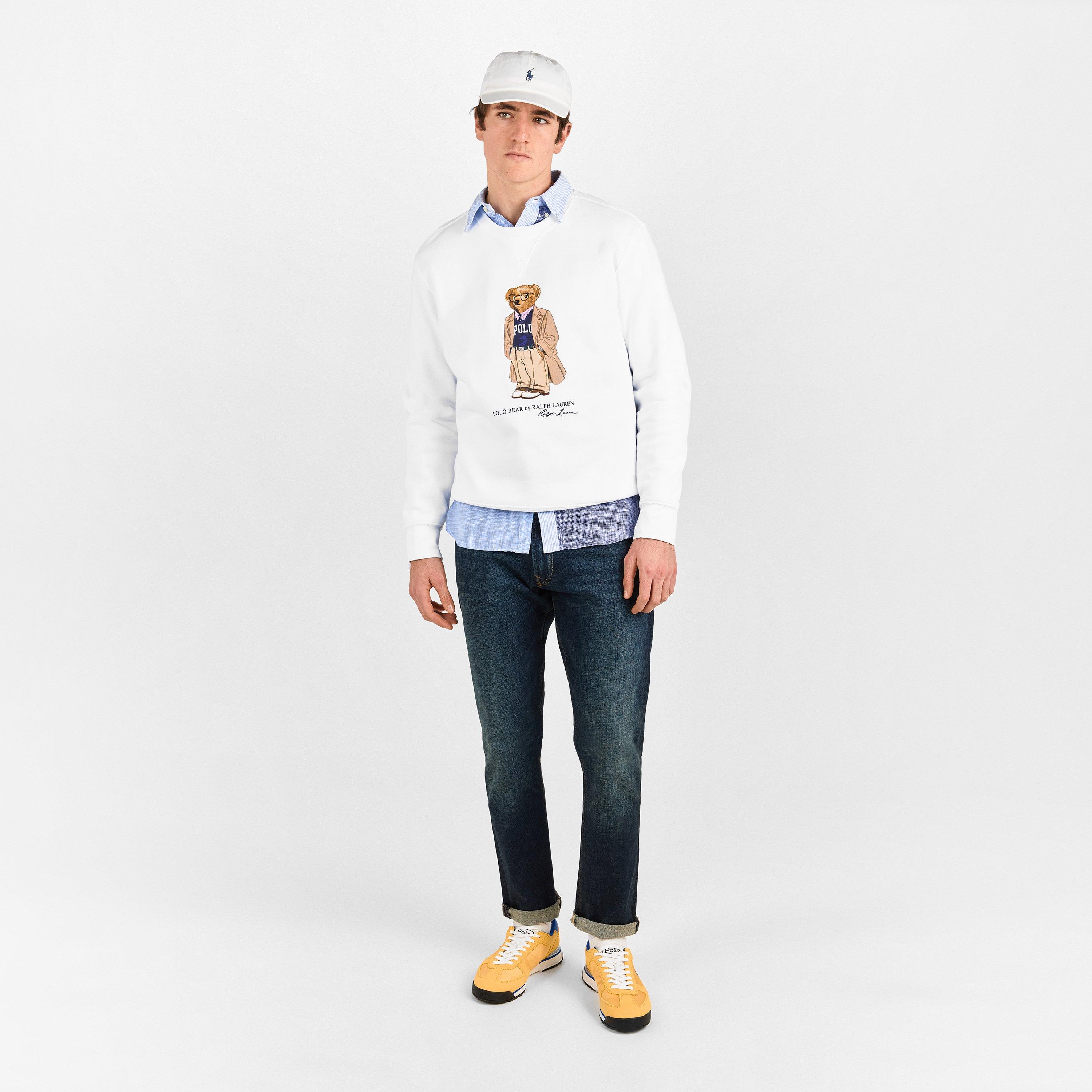 White Bear - Polo Ralph Lauren - Men's Bear Crew Sweatshirt - 6