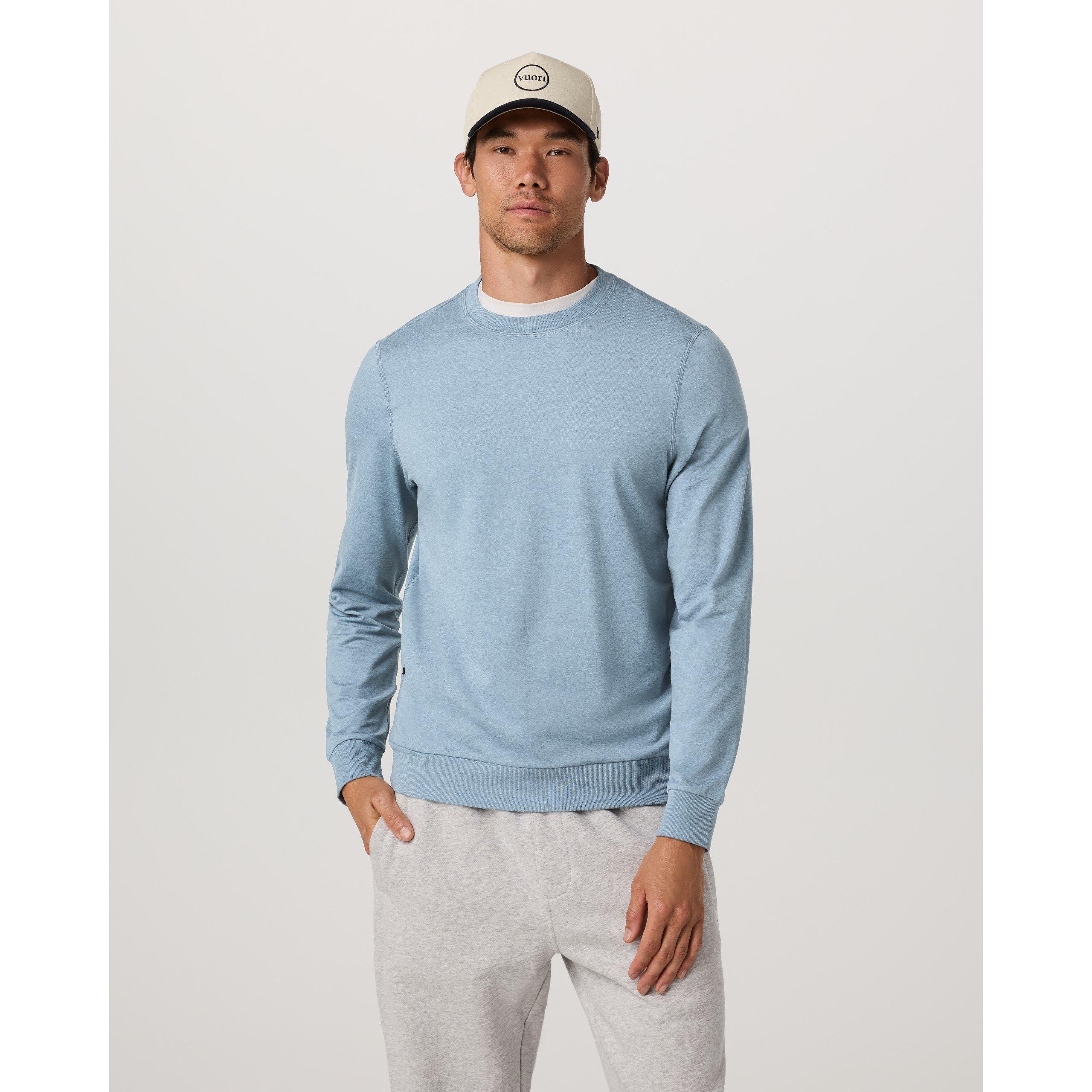 Grey - Vuori - Men's Ponto Tailored Fit Crew Sweatshirt - 1
