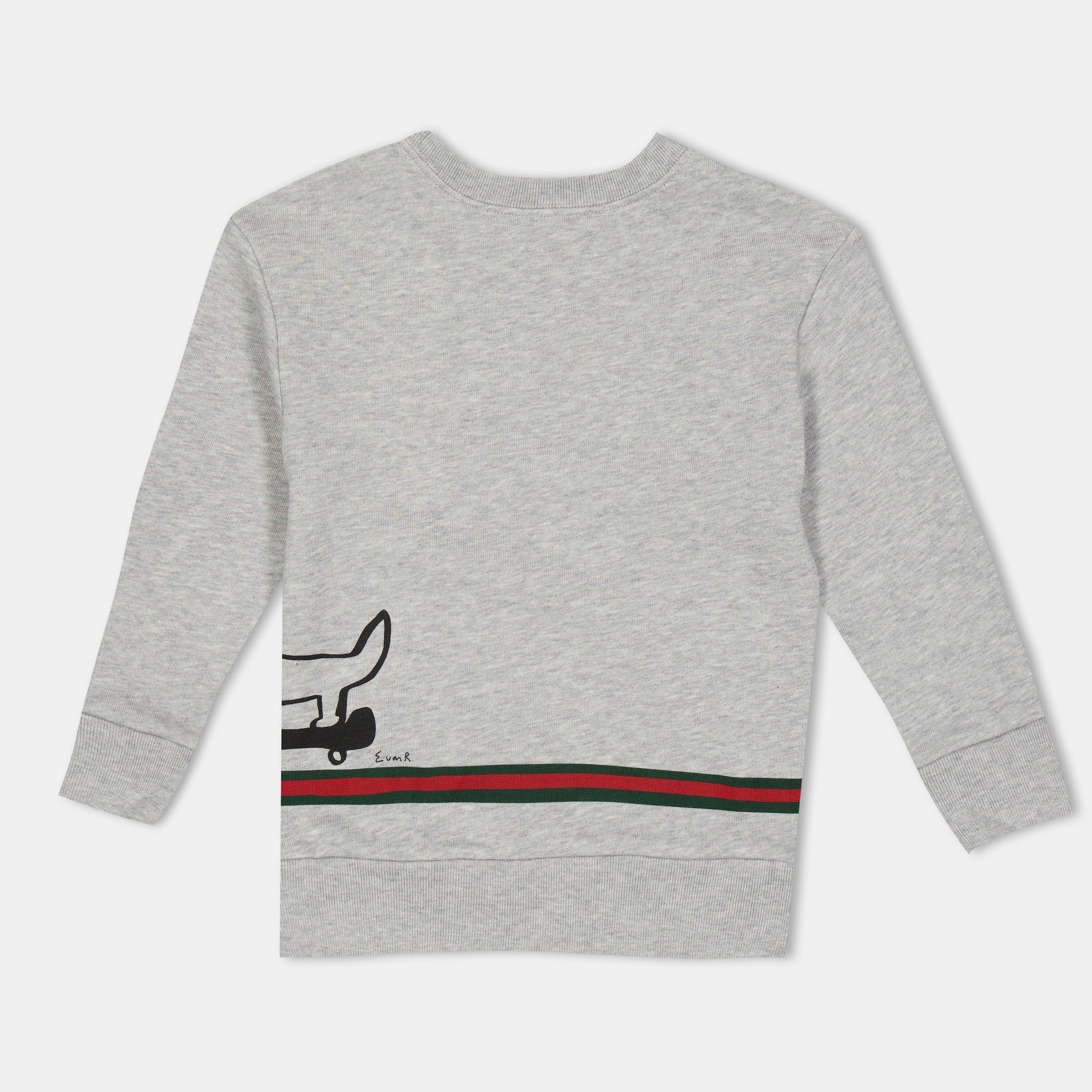 Grey 1183 - Gucci - Unisex Kids Crew Sweater - 2