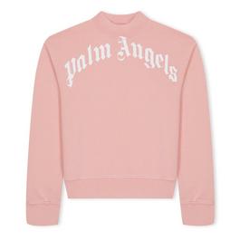 Palm Angels Overlogo Crewneck Sweater Juniors
