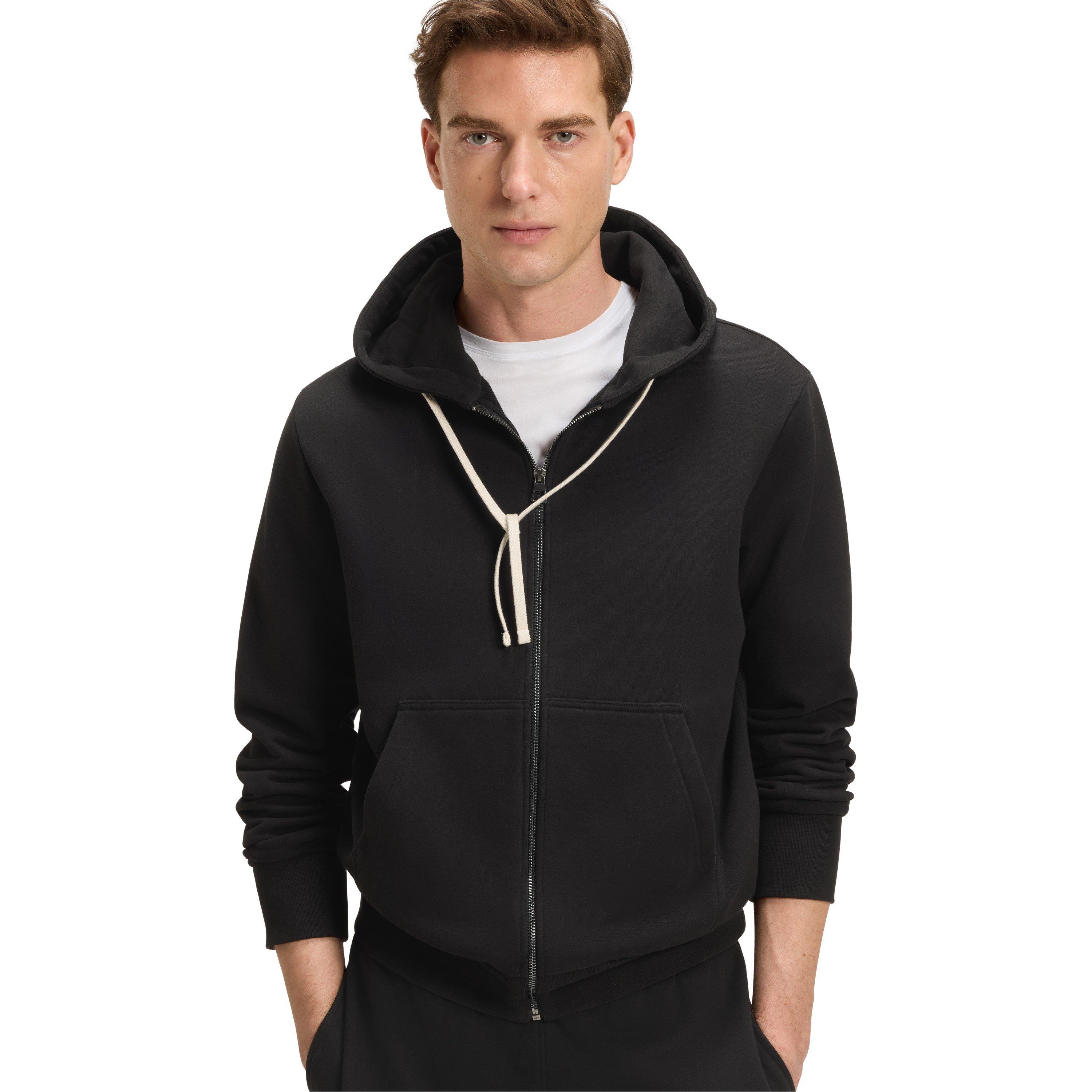 Black 001 - Boss - Men's  x Beckham Zip Hoodie, Luxurious Cotton - 4
