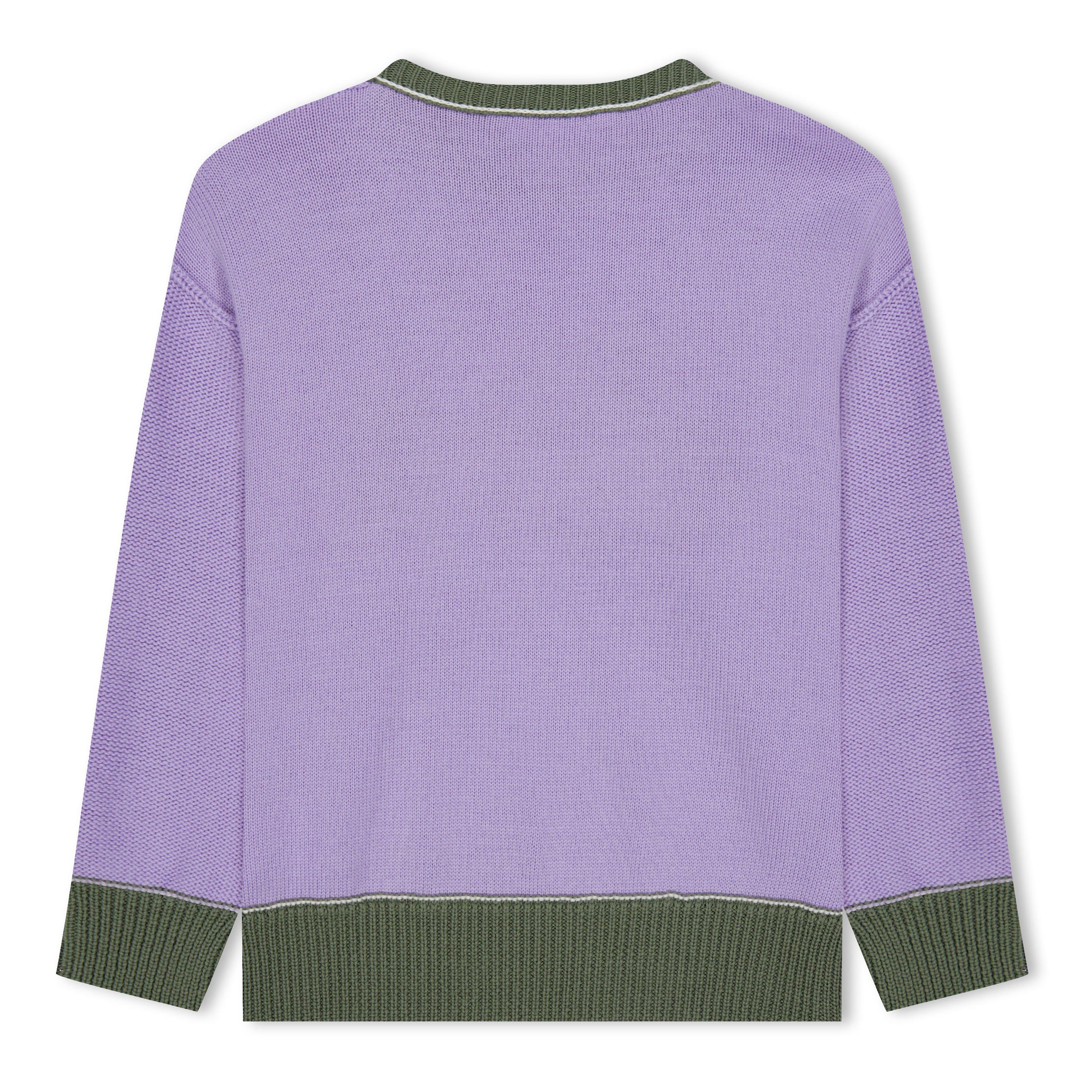 Flieder/Braun - Palm Angels - Knitted Bear Sweater Juniors - 2