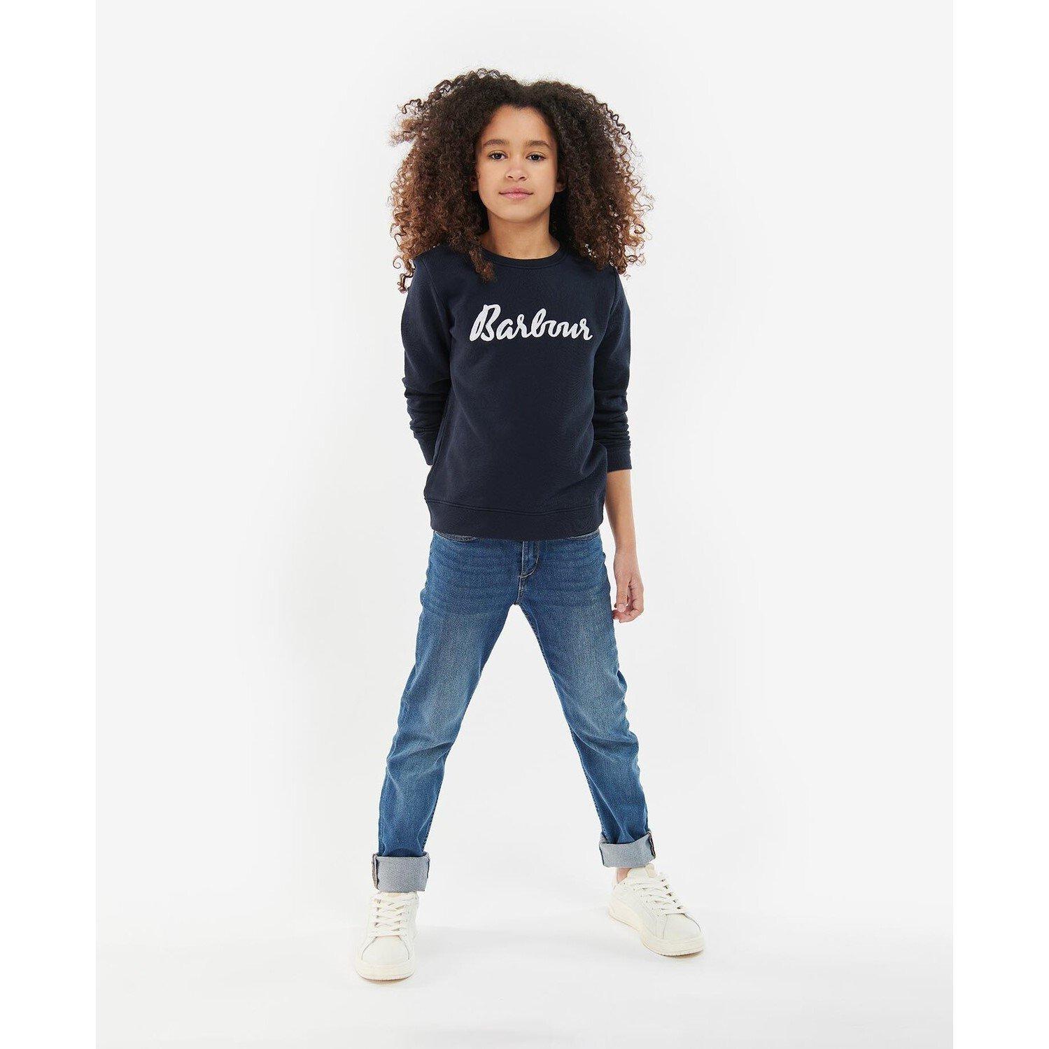 Navy NY71 - Barbour - Girls Otterburn Sweatshirt - 3