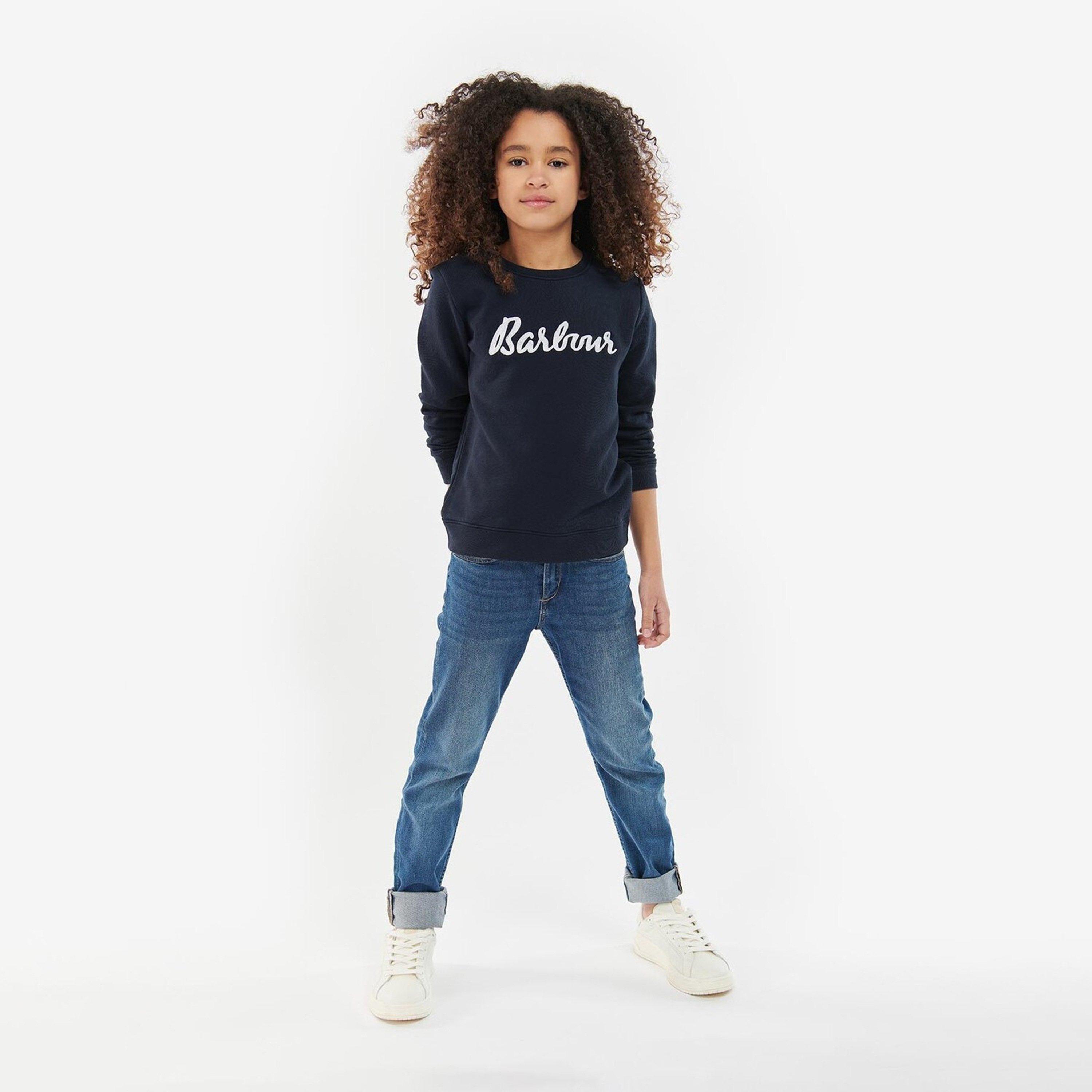 Navy NY71 - Barbour - Girls Otterburn Sweatshirt - 5