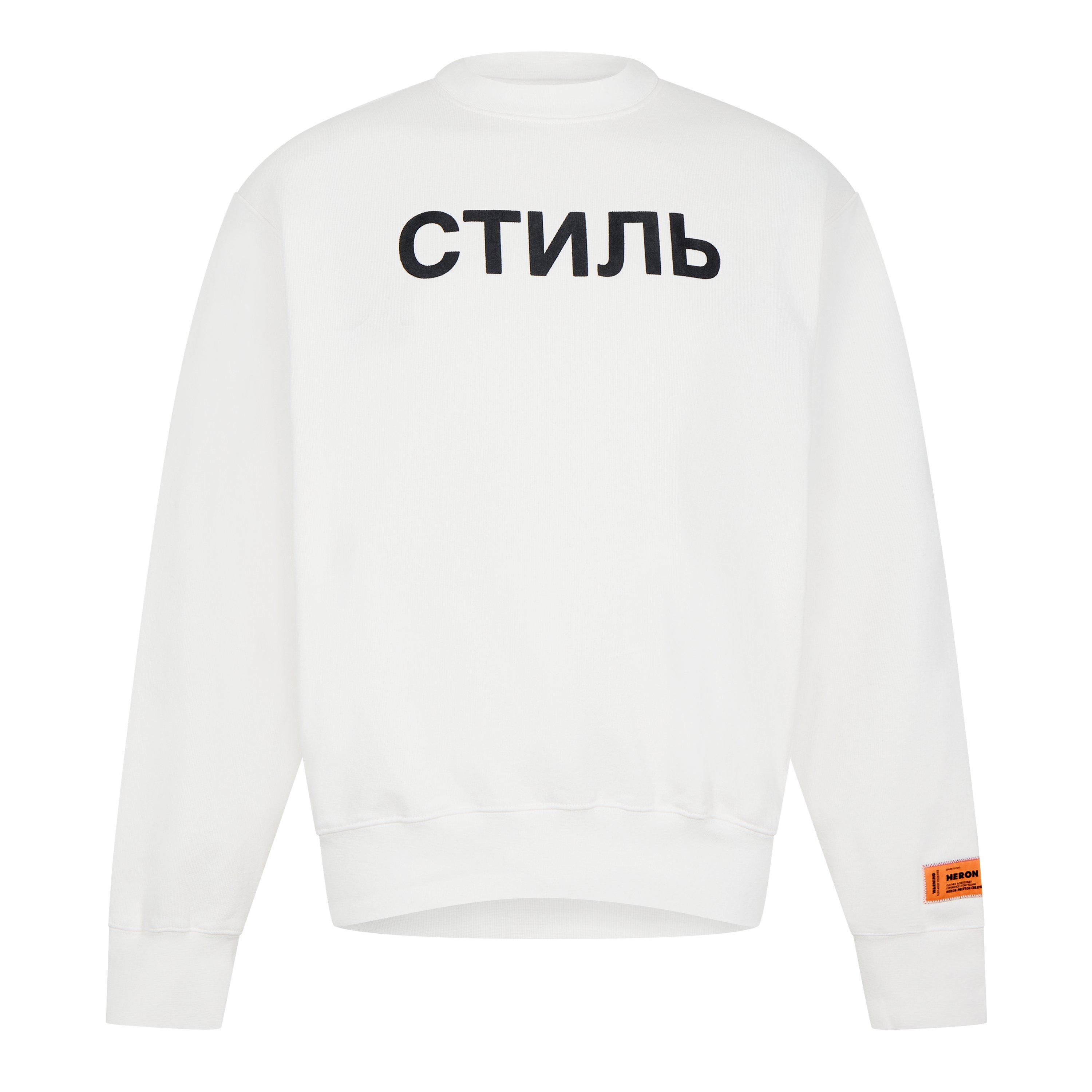 White/Black - Heron Preston - Men's Crewneck Sweatshirt - 5