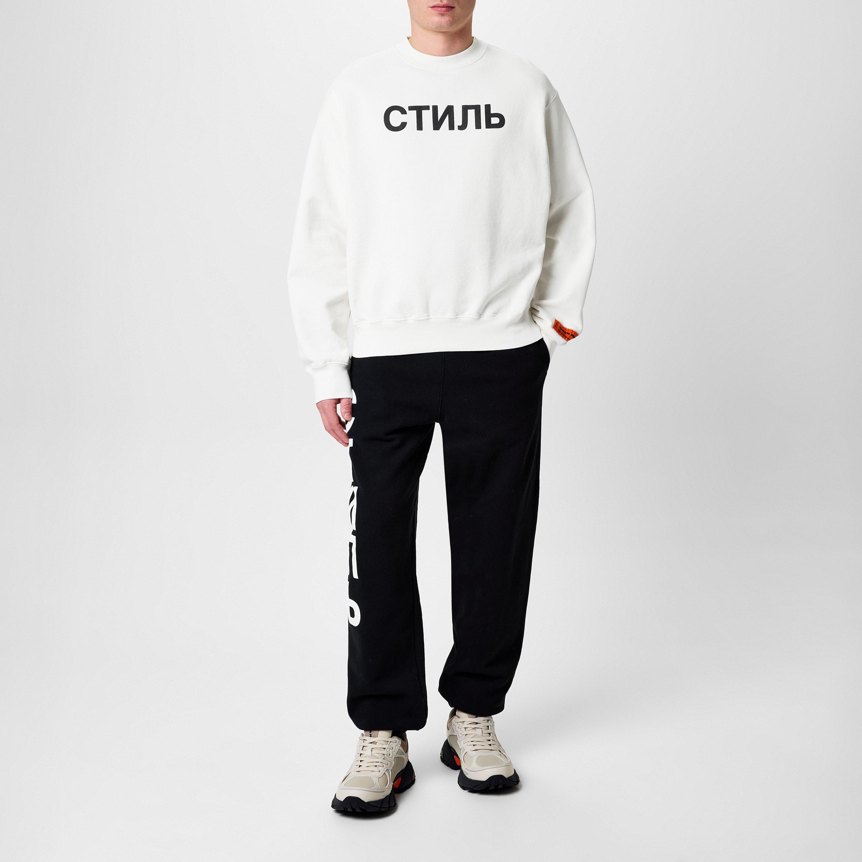 White/Black - Heron Preston - Men's Crewneck Sweatshirt - 4