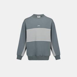 Slazenger Fleece Sportswear Crew Sweat Mens