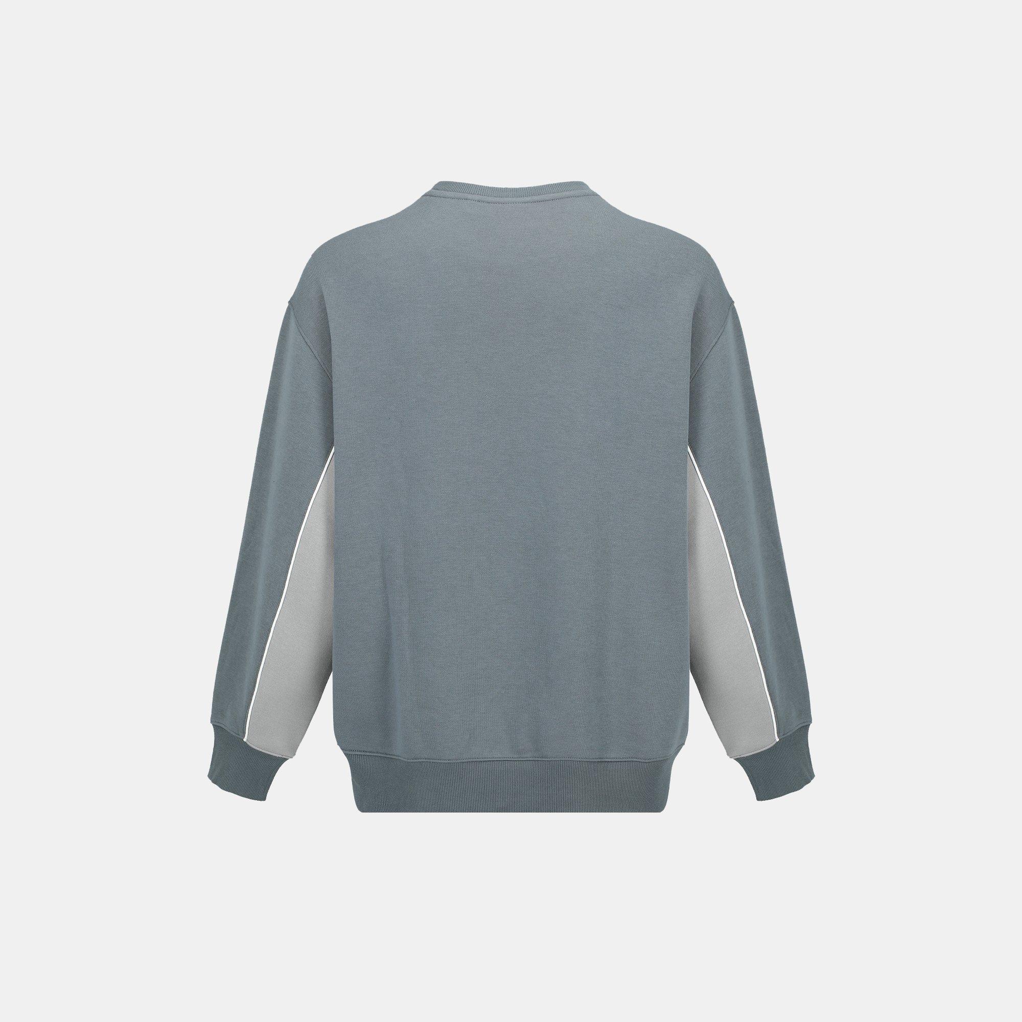 Leisteen/Grijs - Slazenger - Fleece Sportswear Crew Sweat Mens - 2