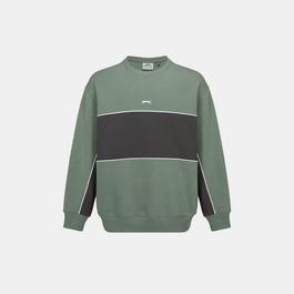 Slazenger Fleece Sportswear Crew Sweat Mens