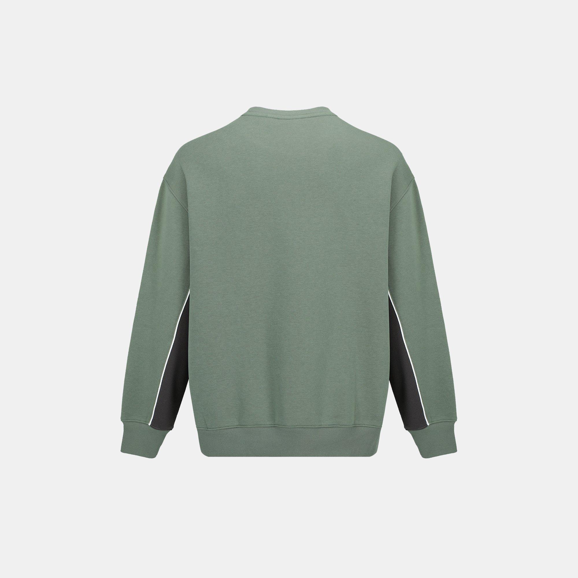 Laurel/Grey - Slazenger - Fleece Sportswear Crew Sweat Mens - 2