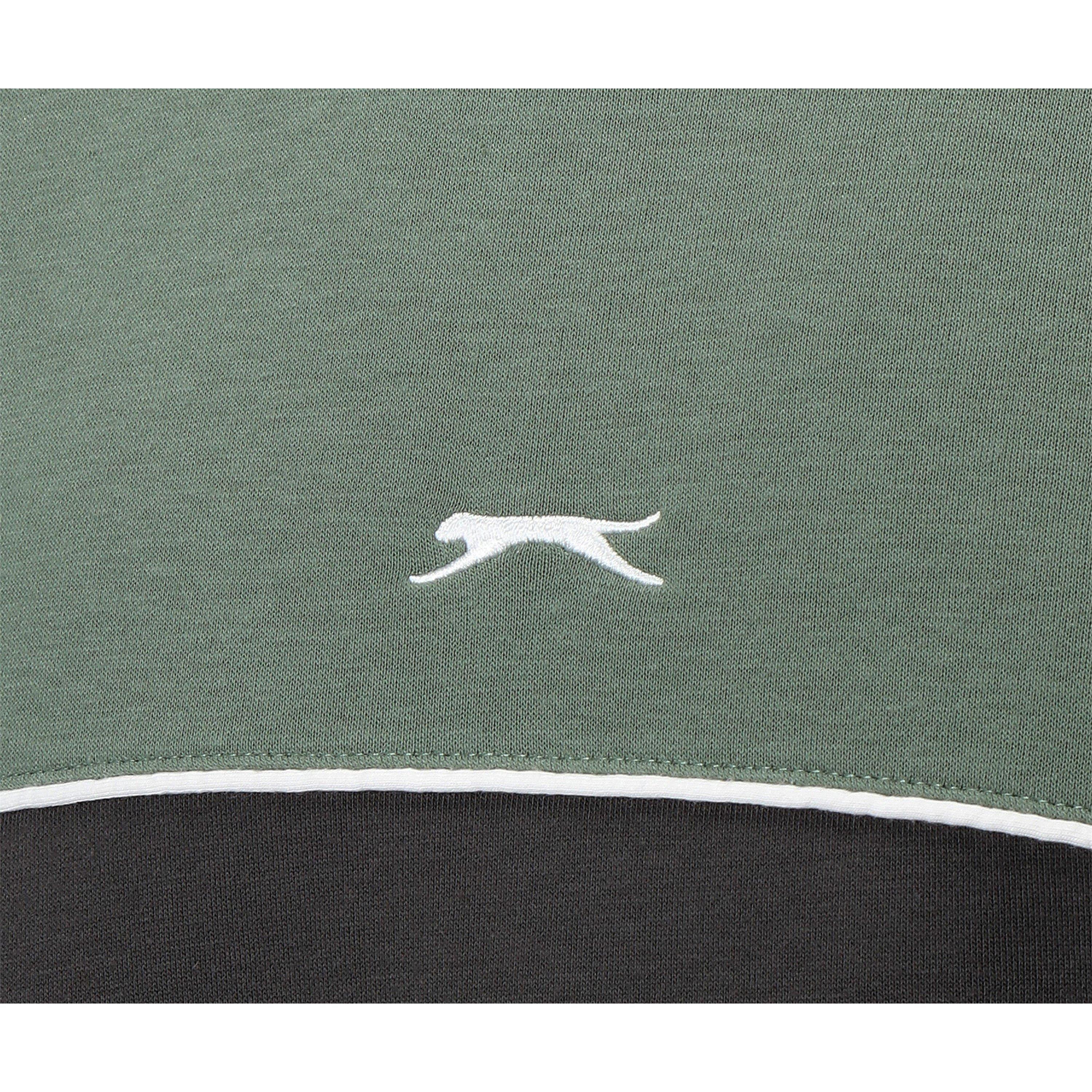 Laurel/Grey - Slazenger - Fleece Sportswear Crew Sweat Mens - 4