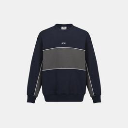 Slazenger Fleece Sportswear Crew Sweat Mens
