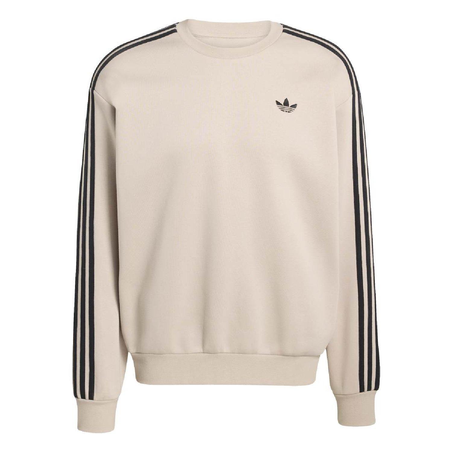 stone khaki - adidas Originals - adidas Originals Adicolor 3-Stripes Oversized Sweatshirt - 1