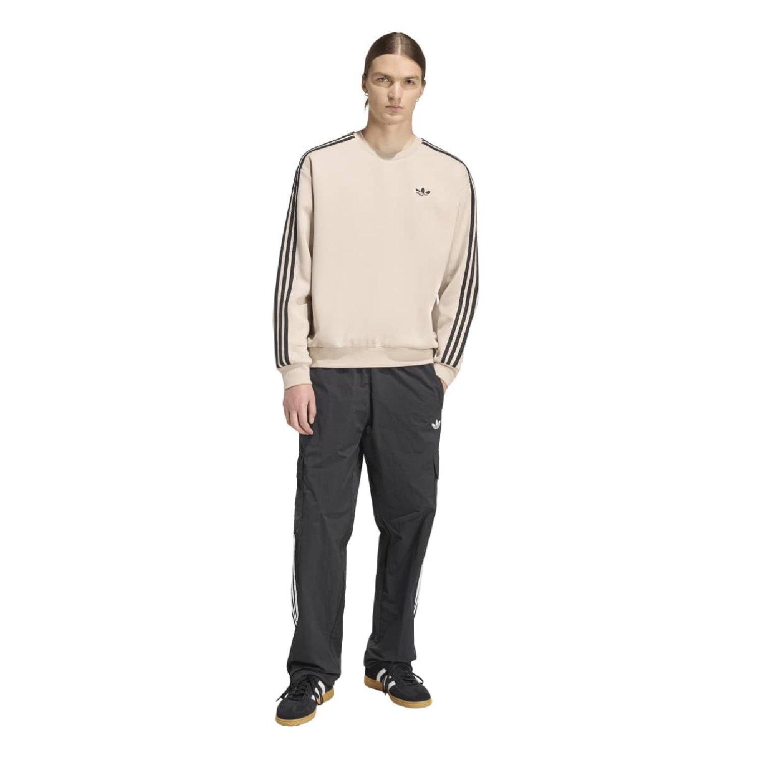 stone khaki - adidas Originals - adidas Originals Adicolor 3-Stripes Oversized Sweatshirt - 4