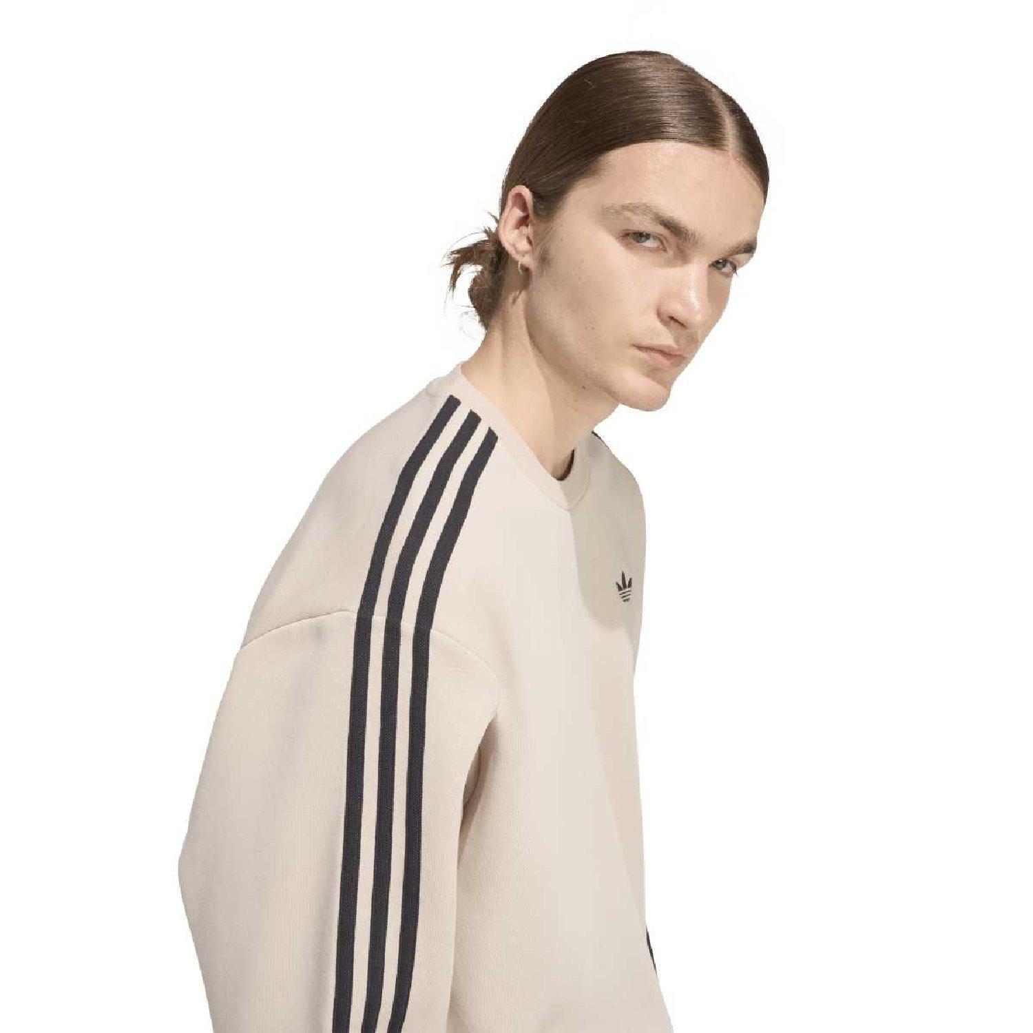 stone khaki - adidas Originals - adidas Originals Adicolor 3-Stripes Oversized Sweatshirt - 6